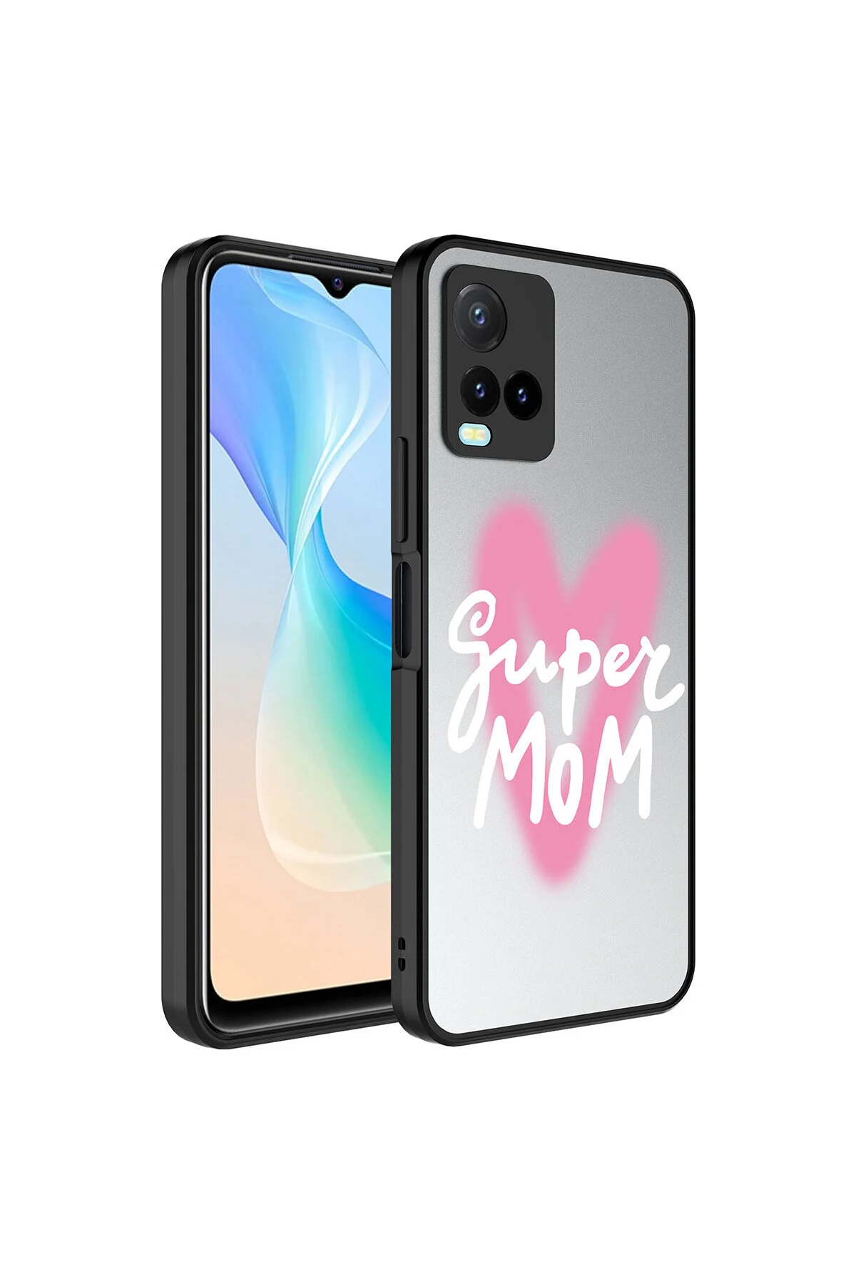 کاور و قاب محافظ دوربین طرح دار آینه VIVO پوشش براق SUPER MOM Genel Markalar