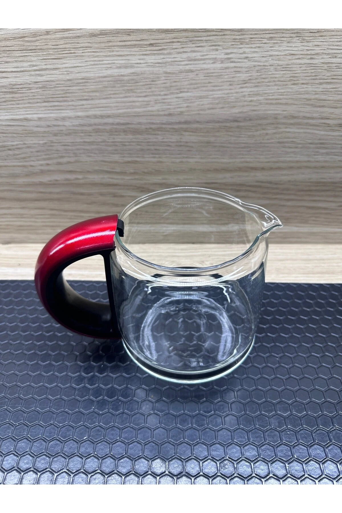 قطعات یدکی و لوازم جانبی چای‌ساز قوری شیشه ای چای ساز 1501 رنگ قرمز بدون درب Karaca