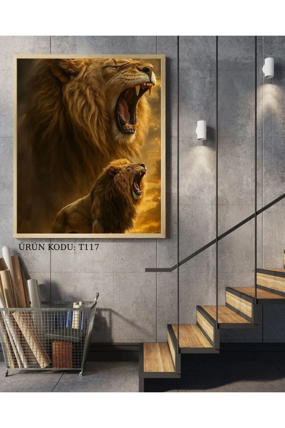 پازل قدرت پادشاه THE LION'S ROAR 40X70CM T117 نقاشی موزاییک DIALANDS DIAMOND از ترکیه Dialands Mozaik