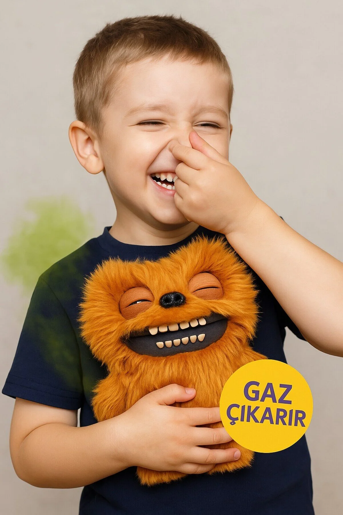 اسباب بازی های پشمی FART FUGGLER FAR FACE با سنسور صدا و حرکت خنده دار مخملی زشت مجموعه 5 تایی در یک لیست 22 سانتی متر TOYFEST