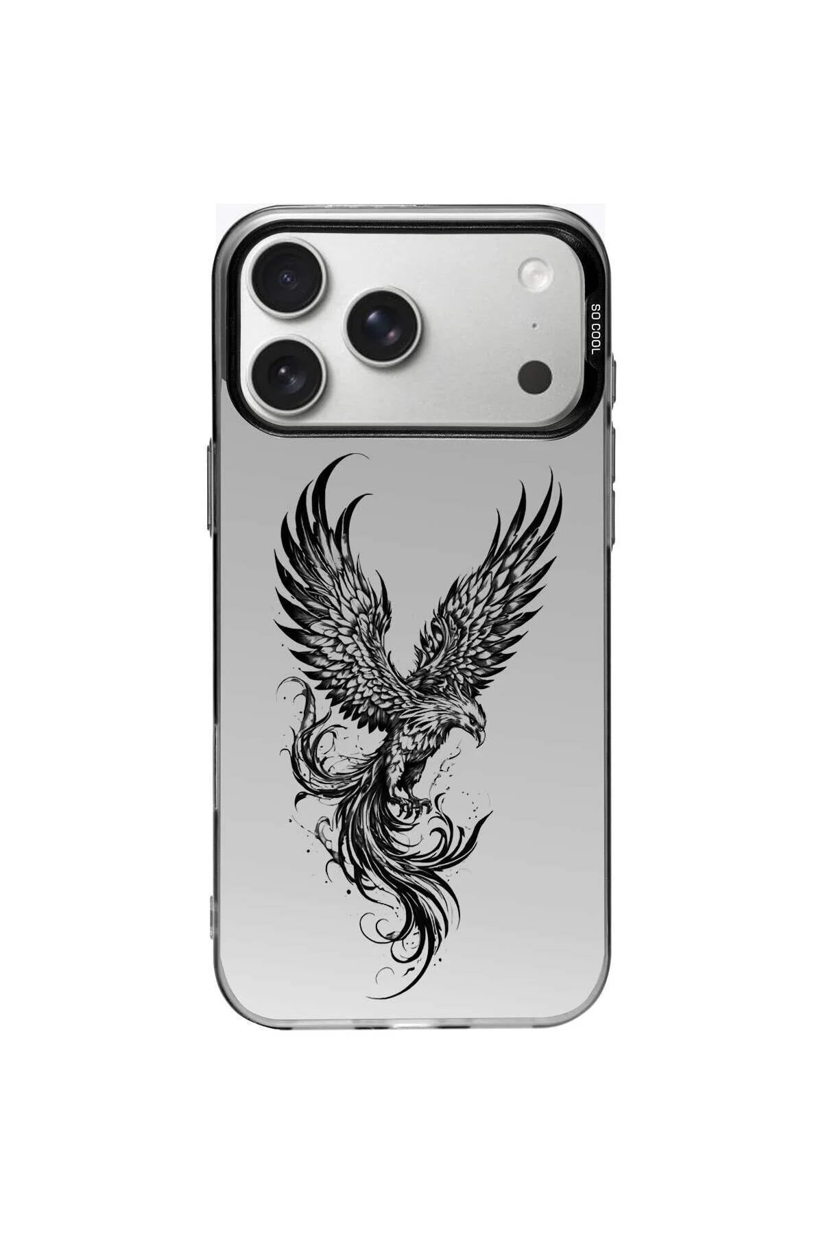 کاور و قاب سیلیکونی مات با ظاهر فلزی طراحی PHOENIX سازگار APPLE IPHONE 17 PRO MAX PrintiFy