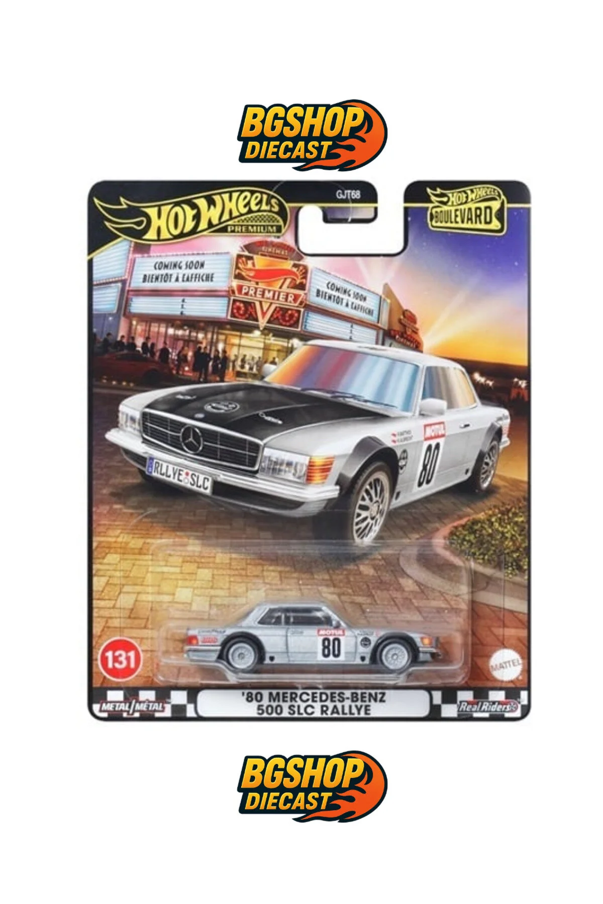 ماشین اسباب بازی بلوار پریمیوم '80 مرسدس بنز 500 SLC رالی HOT WHEELS