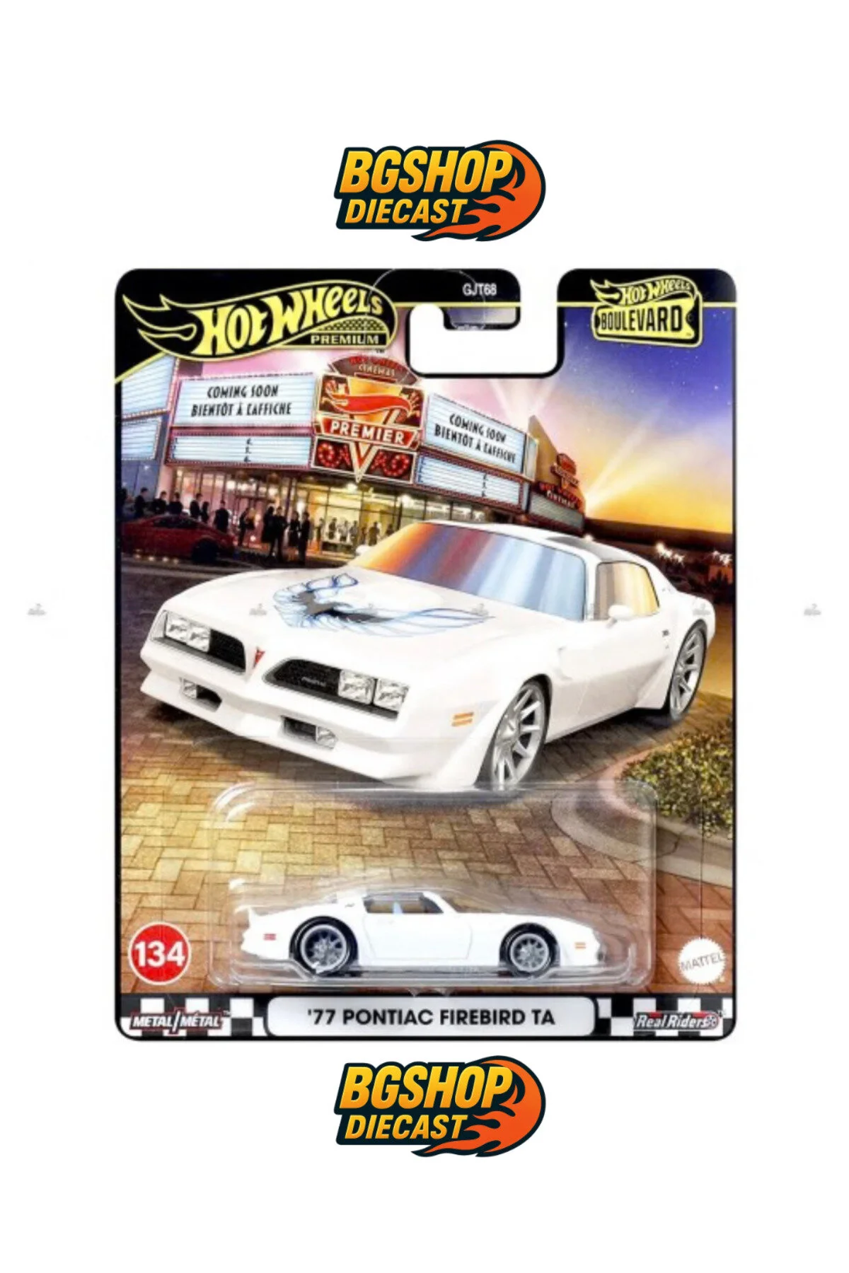 ماشین اسباب بازی بلوار پریمیوم '77 پونتیاک فایربرد TA HOT WHEELS
