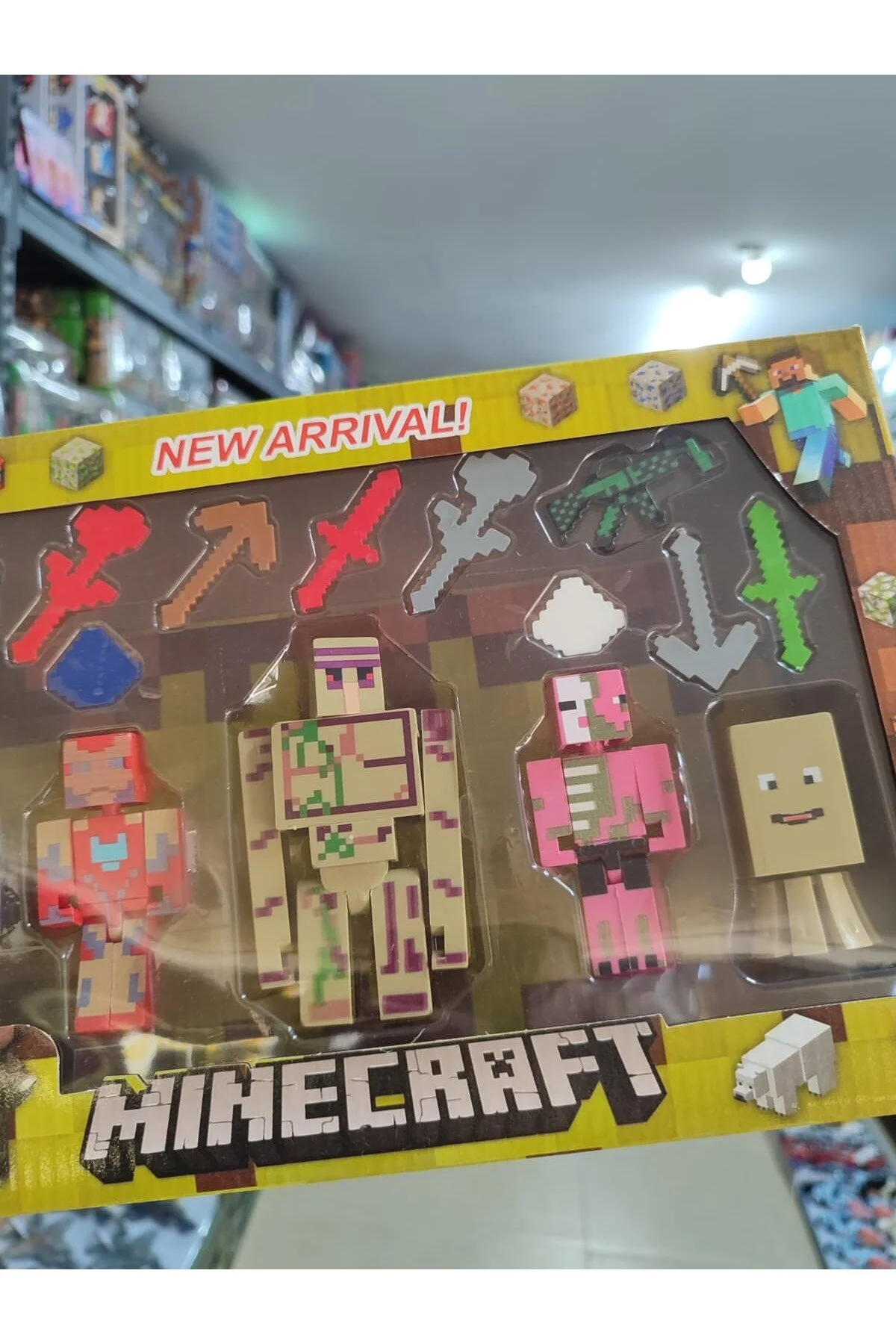 اسباب بازی های فیگور شخصیت مجموعه اکشن فیگورهای زرهی ابرقهرمانی MINECRAFT ویژه 5 VARDEM OYUNCAK