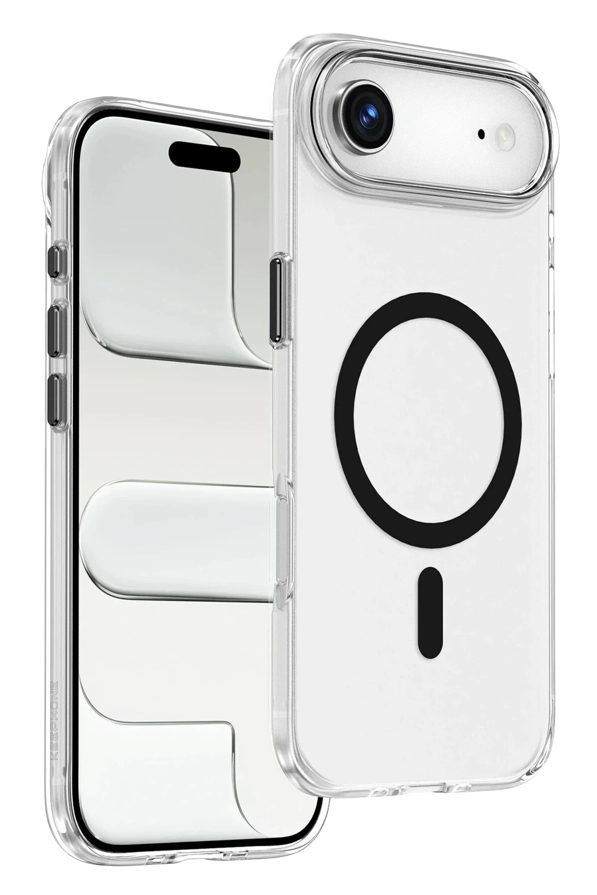 کاور و قاب محافظ APPLE IPHONE 17 AIR سازگار بدون لکه شفاف رنگی حلقه MAGSAFE m.tk moveteck