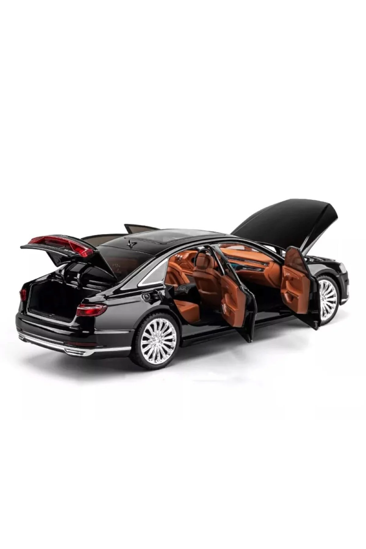 مدل خودرو آئودی A8 ماشین AUDI LONG QUATTRO 1:24 DIECAST METAL مجموعه با صدا و نور اورجینال Oruç Oyuncak