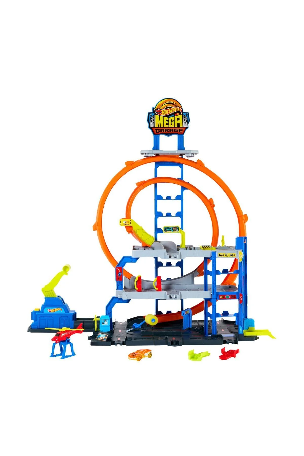 ست بازی CITY MEGA LOOP GARAGE JBM74 از ترکیه HOT WHEELS