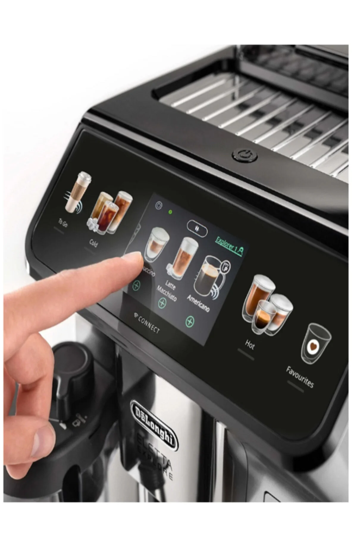 دستگاه اسپرسو و کاپوچینو قهوه خودکار دلونگی ECAM452.67.G ELETTA EXPLORE COLD BREW اورجینال Delonghi