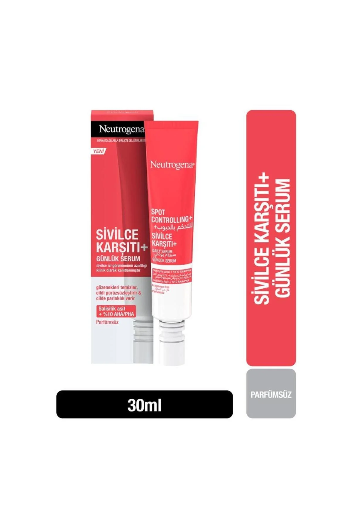 سرم پوست ضد جوش 30 میلی لیتر مناسب برای مراقبت از صورت نوتروژینا Neutrogena