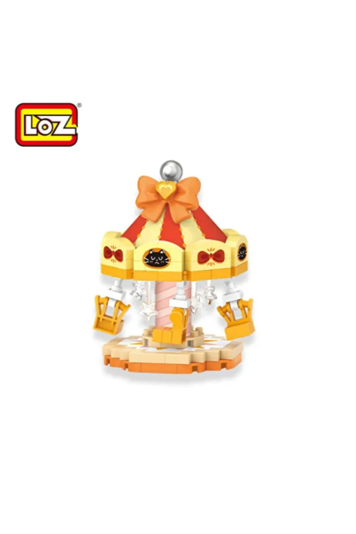 لگو و اسباب بازی های ساخت محور MICRO BLOCKS سری LOZ MOVING AMUSEMENT PARK FLYING SWING 190 PIECES AGE 10+ مدل شهربازی از ترکیه ATABY