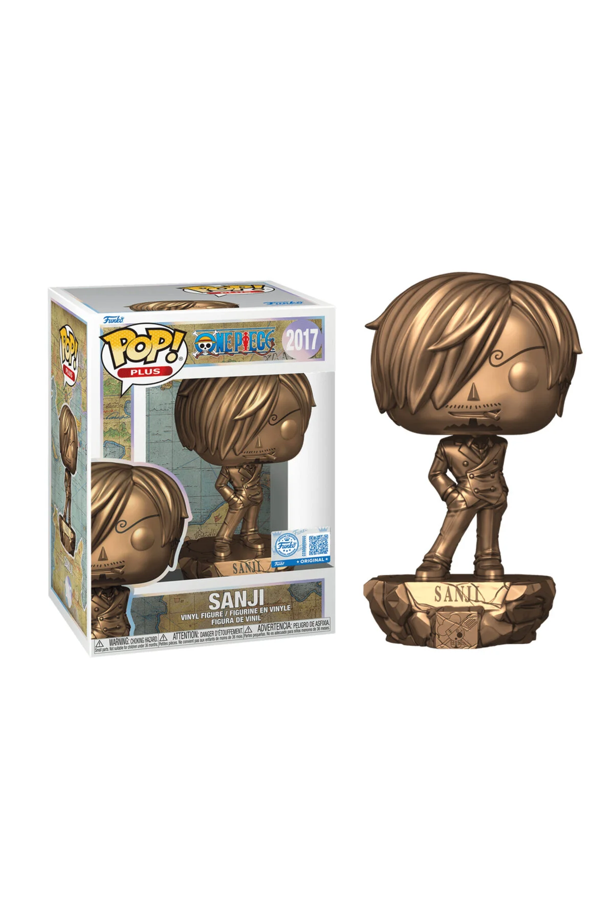 فیگور ONE PIECE پاپ! + وضعیت انحصاری سانجی برنز 2017 از ترکیه Funko