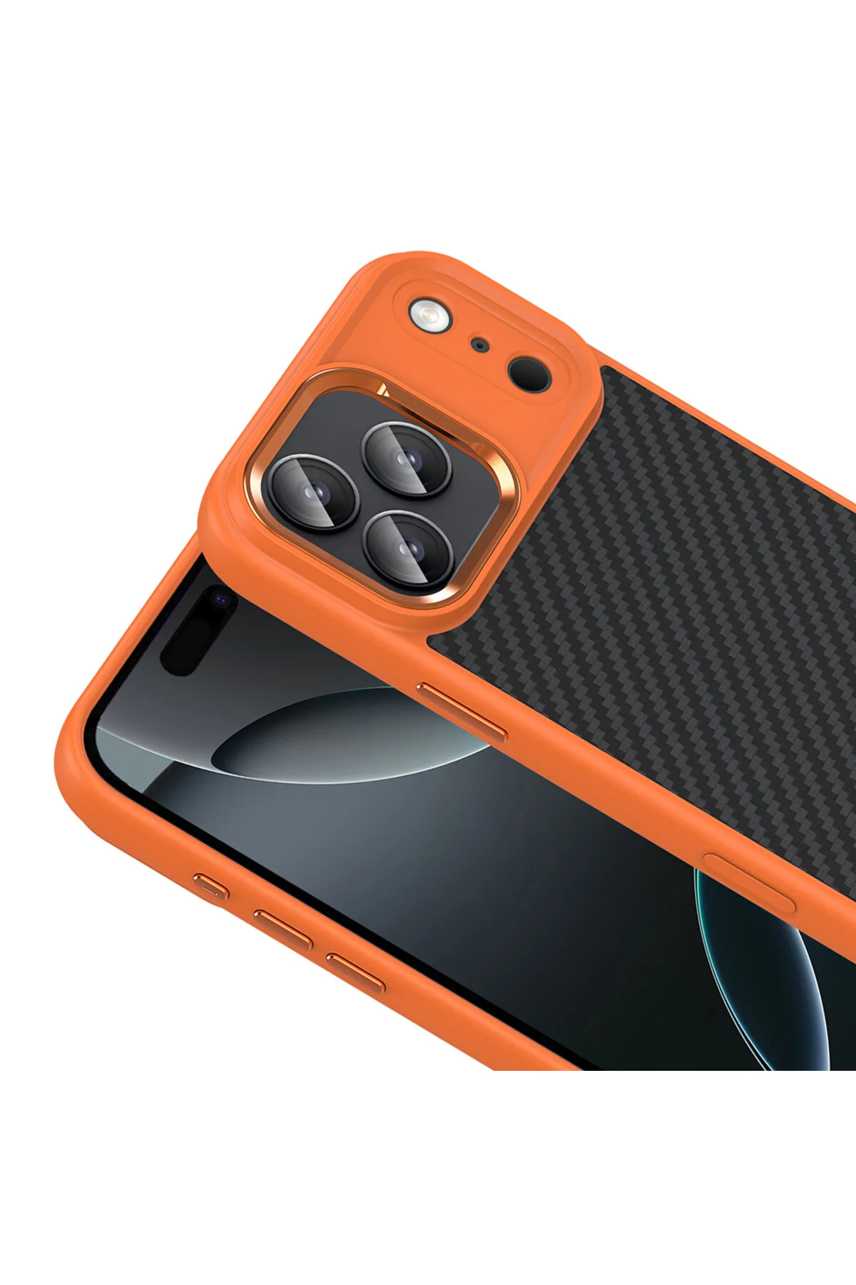 کاور و قاب IPHONE 17 PRO MAX CASE با فیبر کربن محافظ سیلیکونی بالا قابلیت شارژ MAGSAFE halkhouse