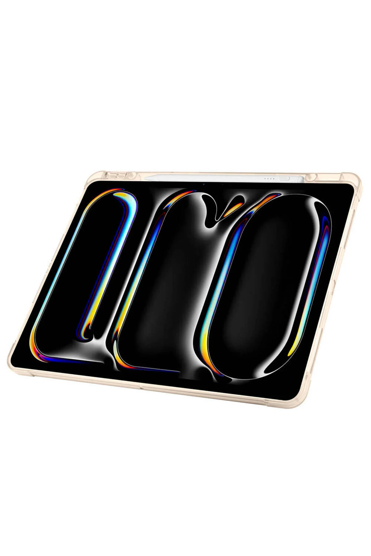 کاور تبلت قاب پایه تاشو ZORE TRI 2025 M5 سازگار با IPAD PRO 13 محفظه قلم مشکی Alan Tech