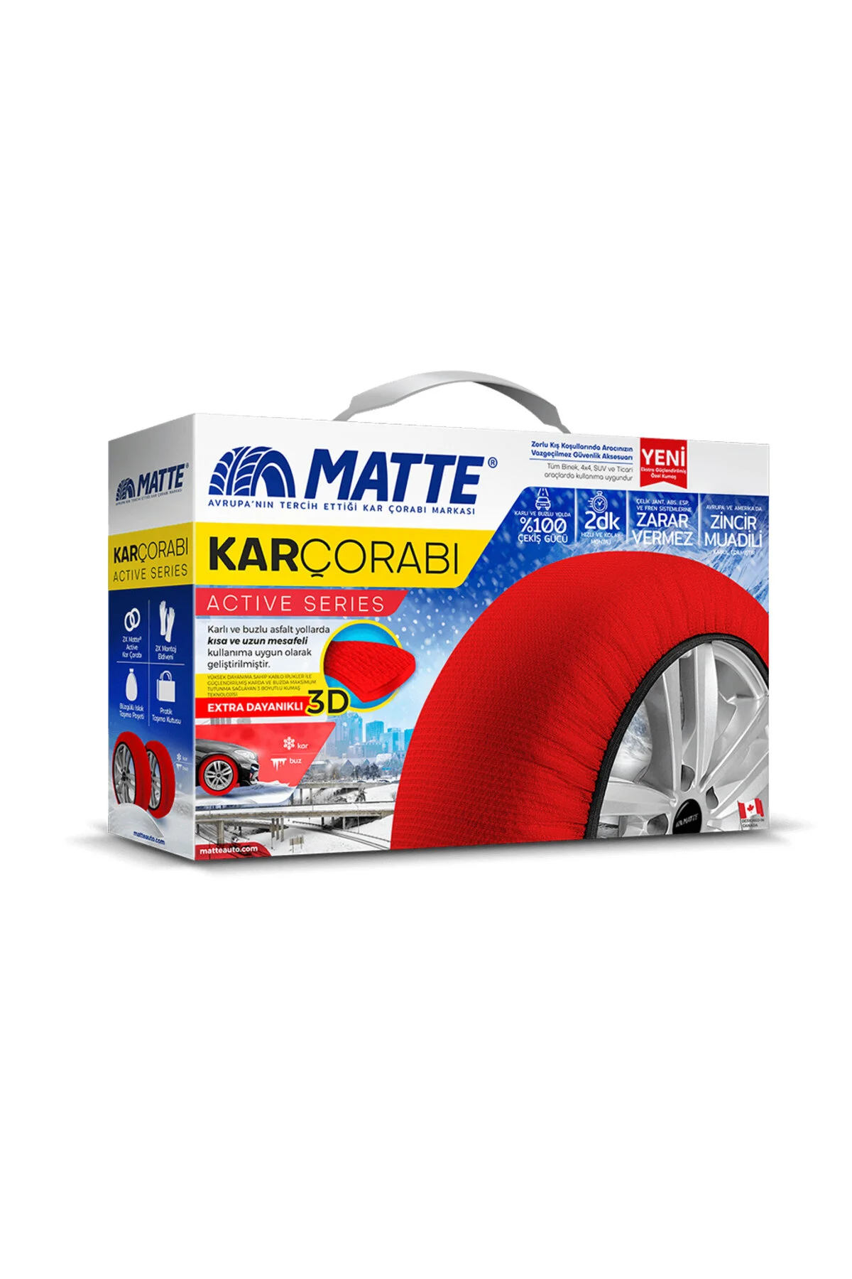 زنجیر چرخ جوراب برفی خودرو متوسط ​​195 65R15 Matte