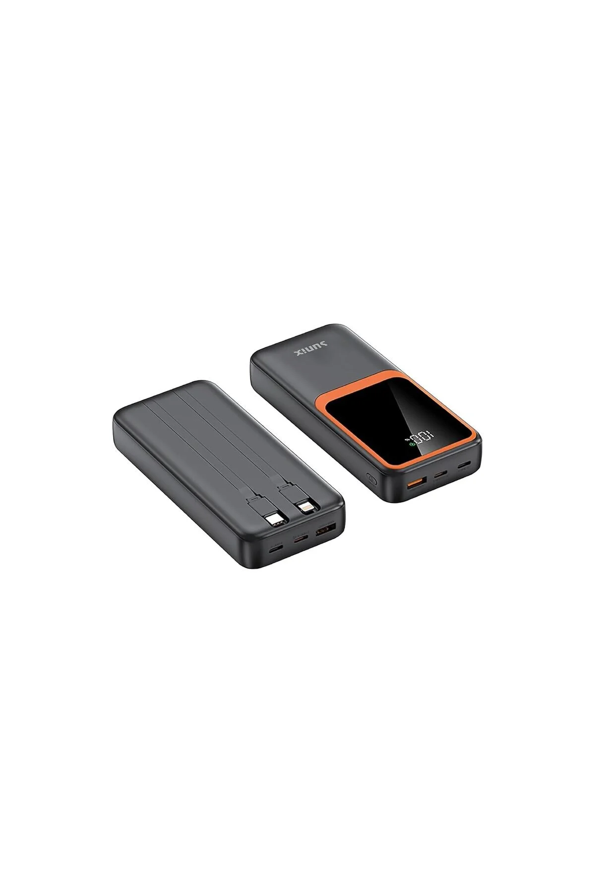 کاور تبلت پوربانک مشکی PB 70 با خروجی لایتنینگ TYPE C ماه و نمایشگر دیجیتال Hype Store