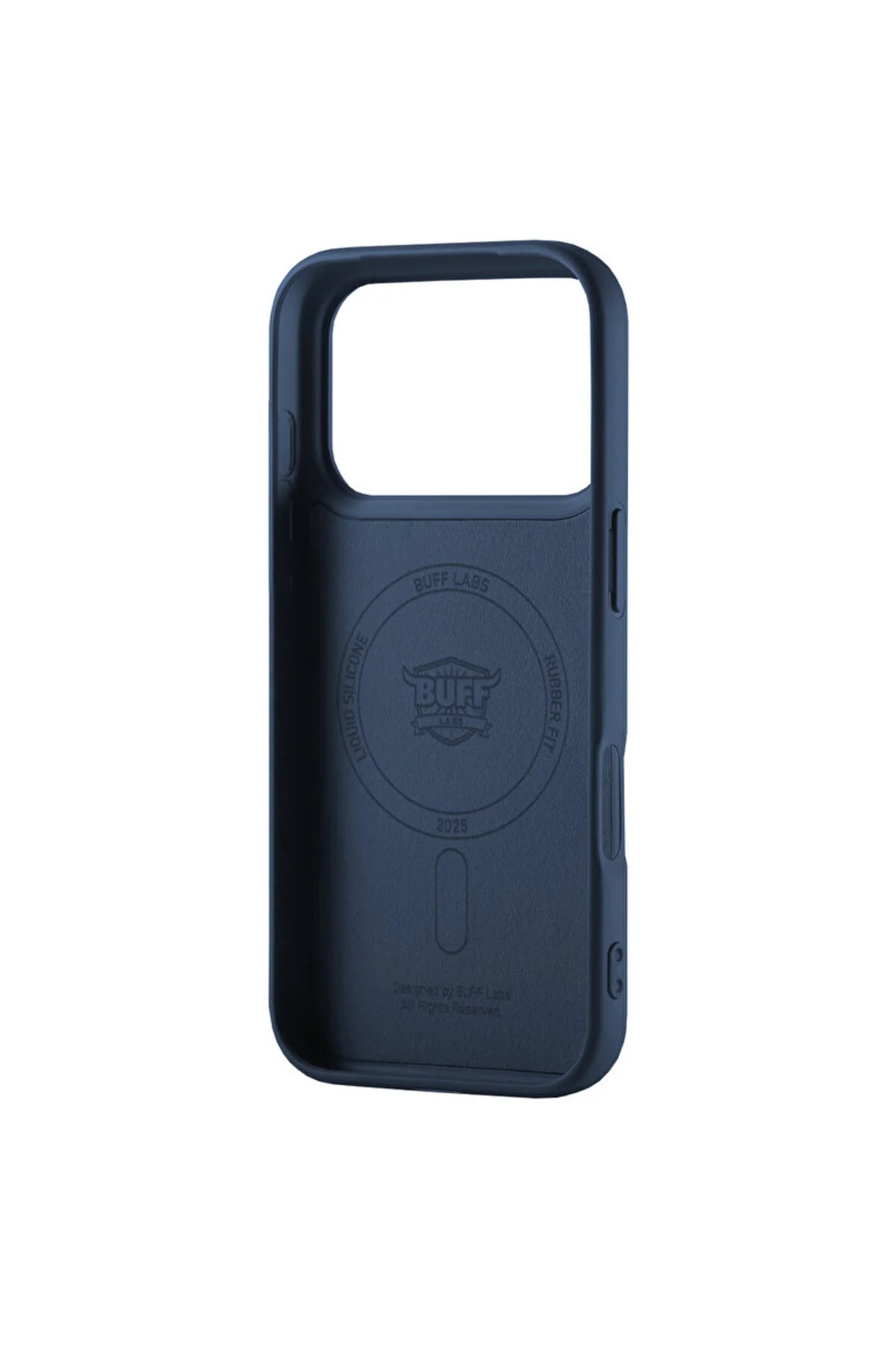 کاور و قاب IPHONE 17 PRO MAGSAFE RUBBER FIT CASE SILICONE NAVY BLUE Buff
