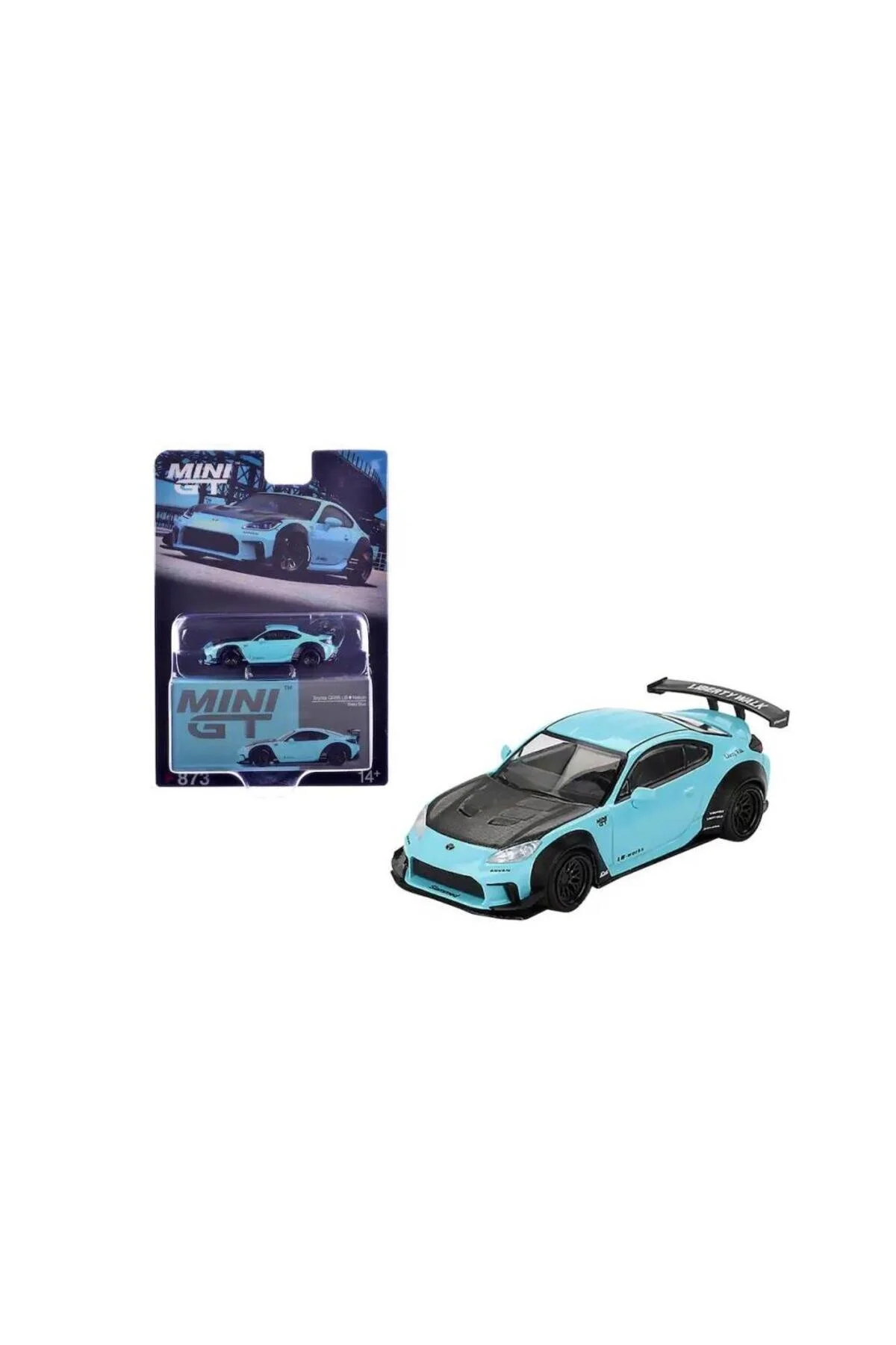 مدل خودرو BL 873 تویوتا GR86 LB NATION LIBERTY WALK BABY BLUE 1 64 MODEL CAR اورجینال mini gt