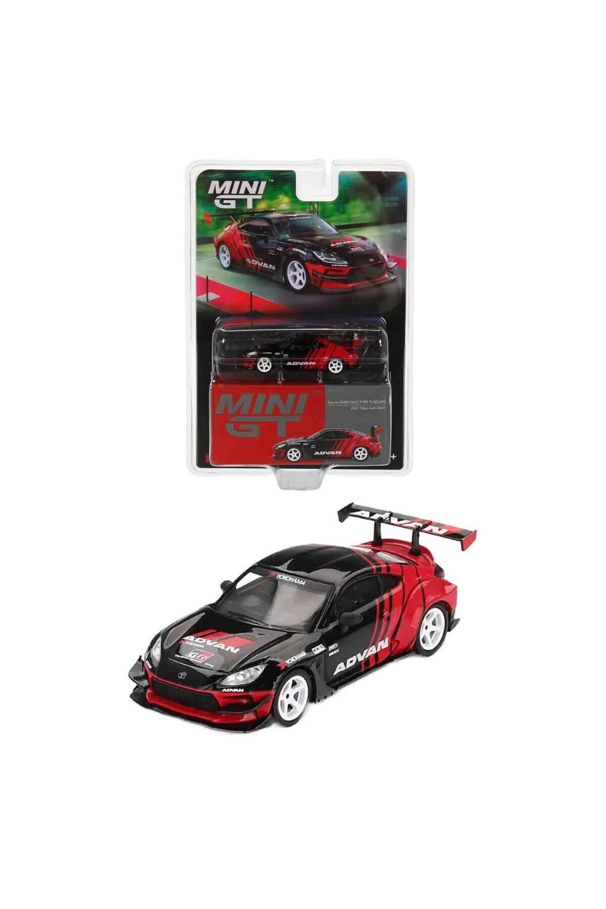 ماشین اسباب بازی 1:64 تویوتا GR86 HKS TYPE R ADVAN 2022 TOKYO AUTO SALON DIECAST CAR MODEL mini gt