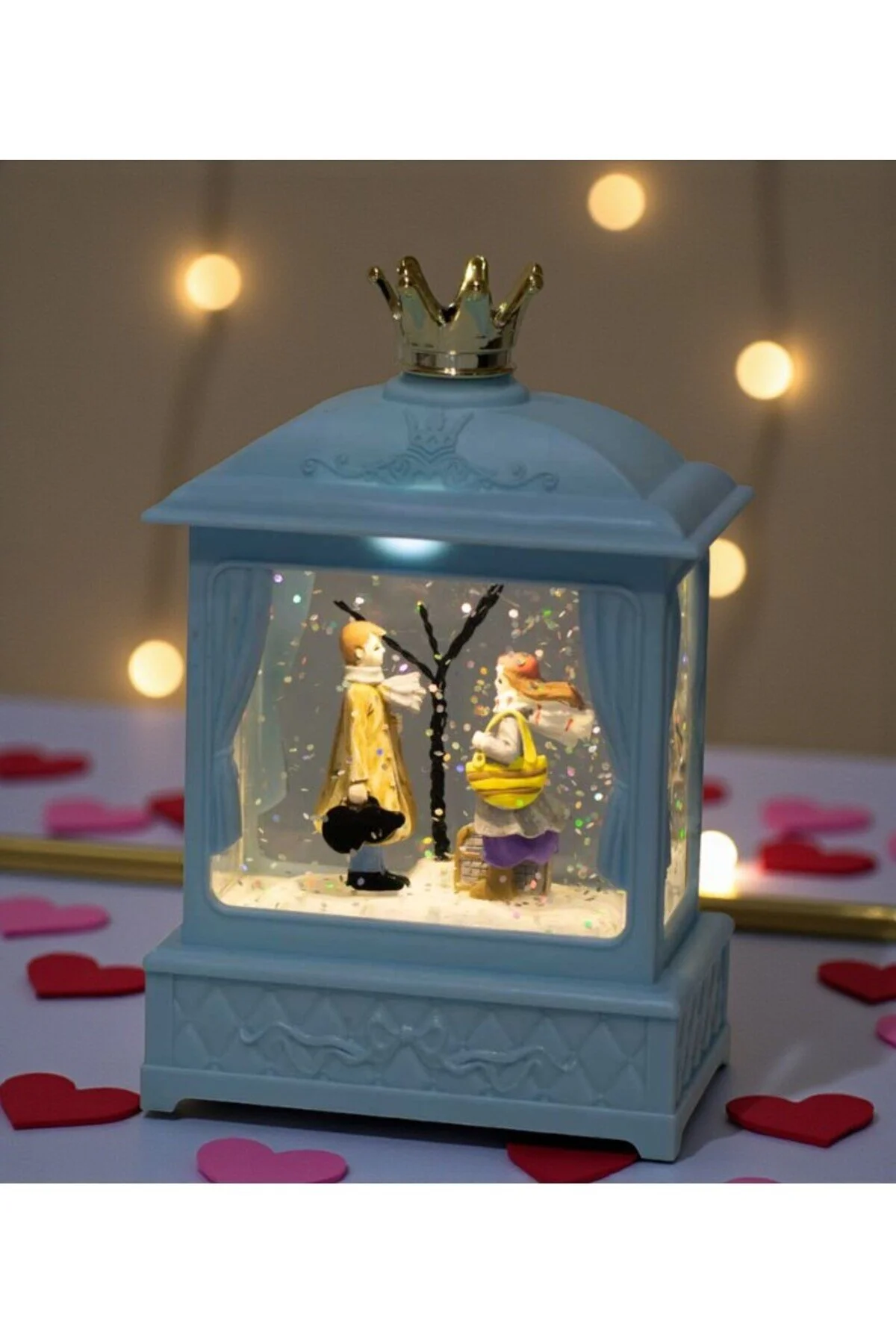 گوی برفی هدیه موزیکال SNOW GLOBE برای سالگرد عروسی روز ولنتاین عاشق از ترکیه lstri