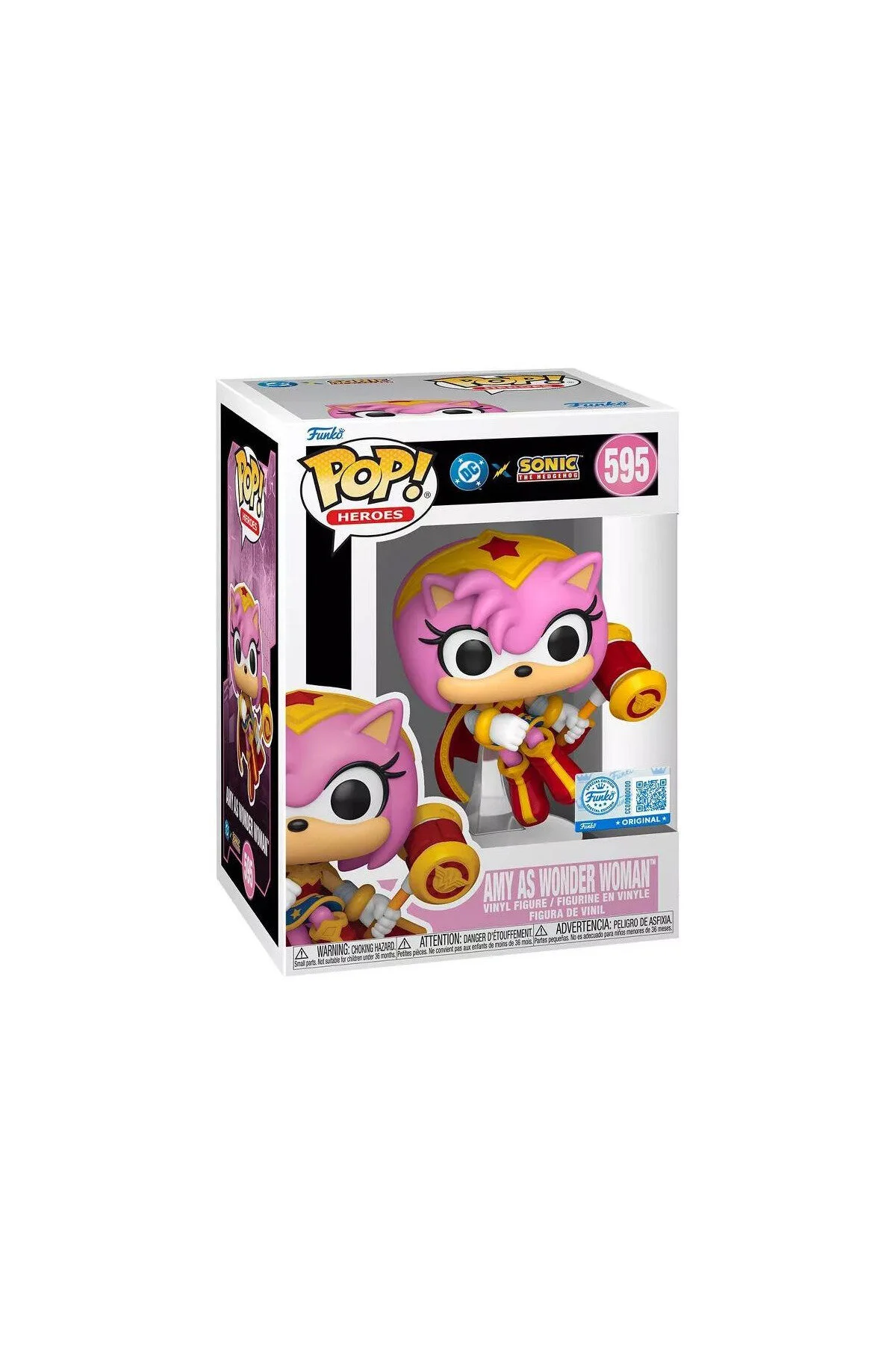 فیگور امی در نقش WONDER WOMAN 595 DC X SONIC THE HEDGEHOG HEROES Funko