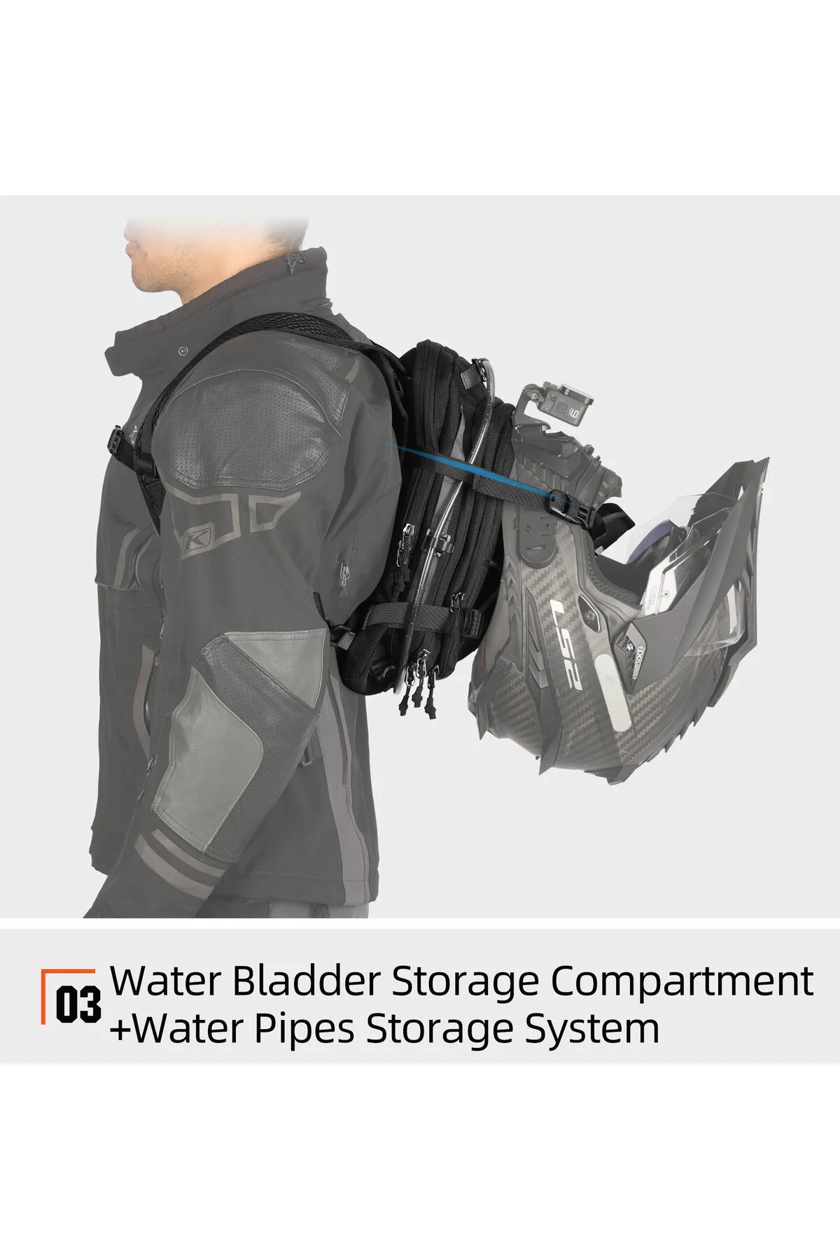 کیف موتورسیکلت کیسه مخزن موتور سیکلت ضد آب 9 لیتری با سیستم MOLLE Rhinowalk