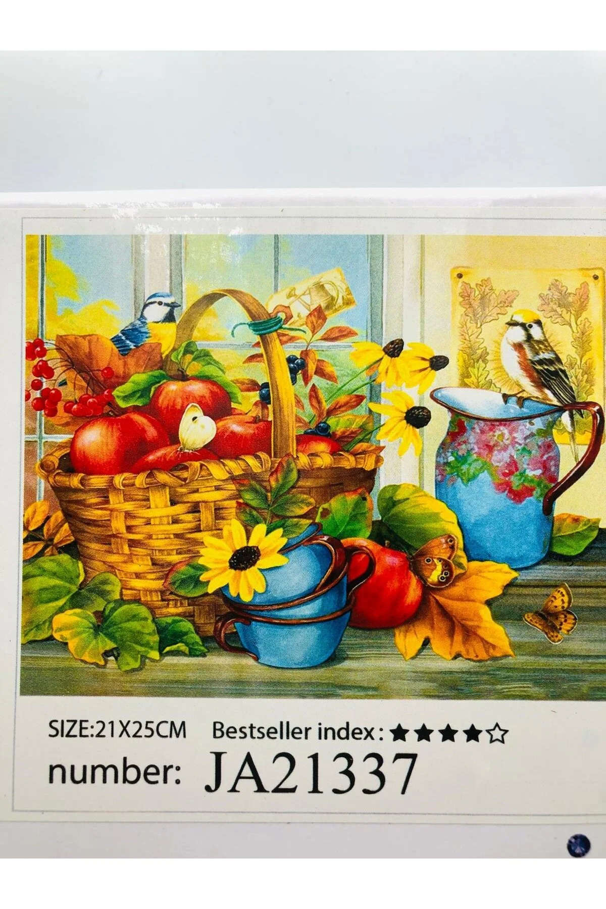 پازل 21X25 BEADED STONY DIAMOND PAINTING TAPESTRY تابلو نقاشی عکس مهره الماس برای کودکان از ترکیه DUCK HOBY