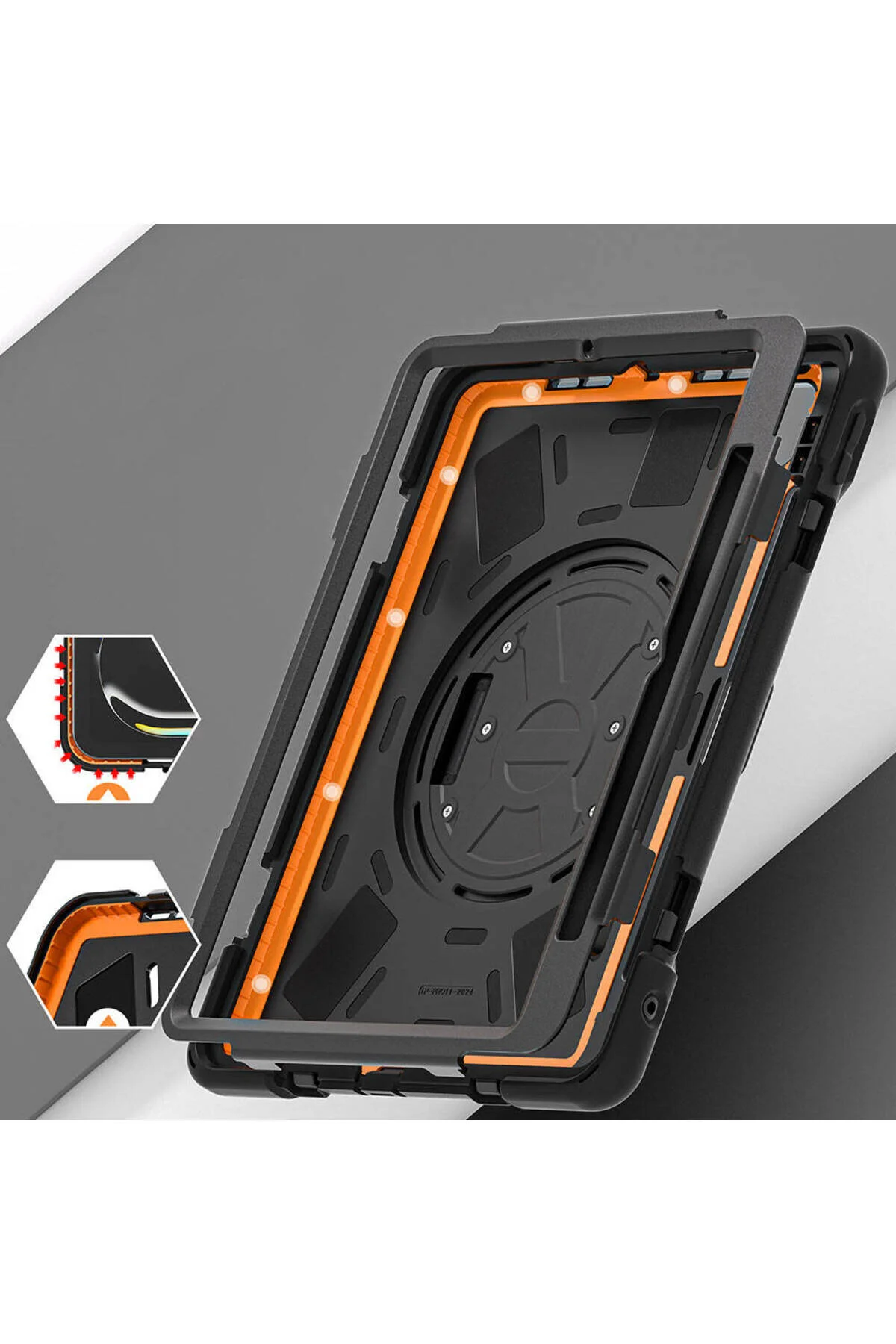 کاور تبلت سیلیکونی DEFENDER سازگار با IPAD PRO 11 M5 مشکی Alan Tech