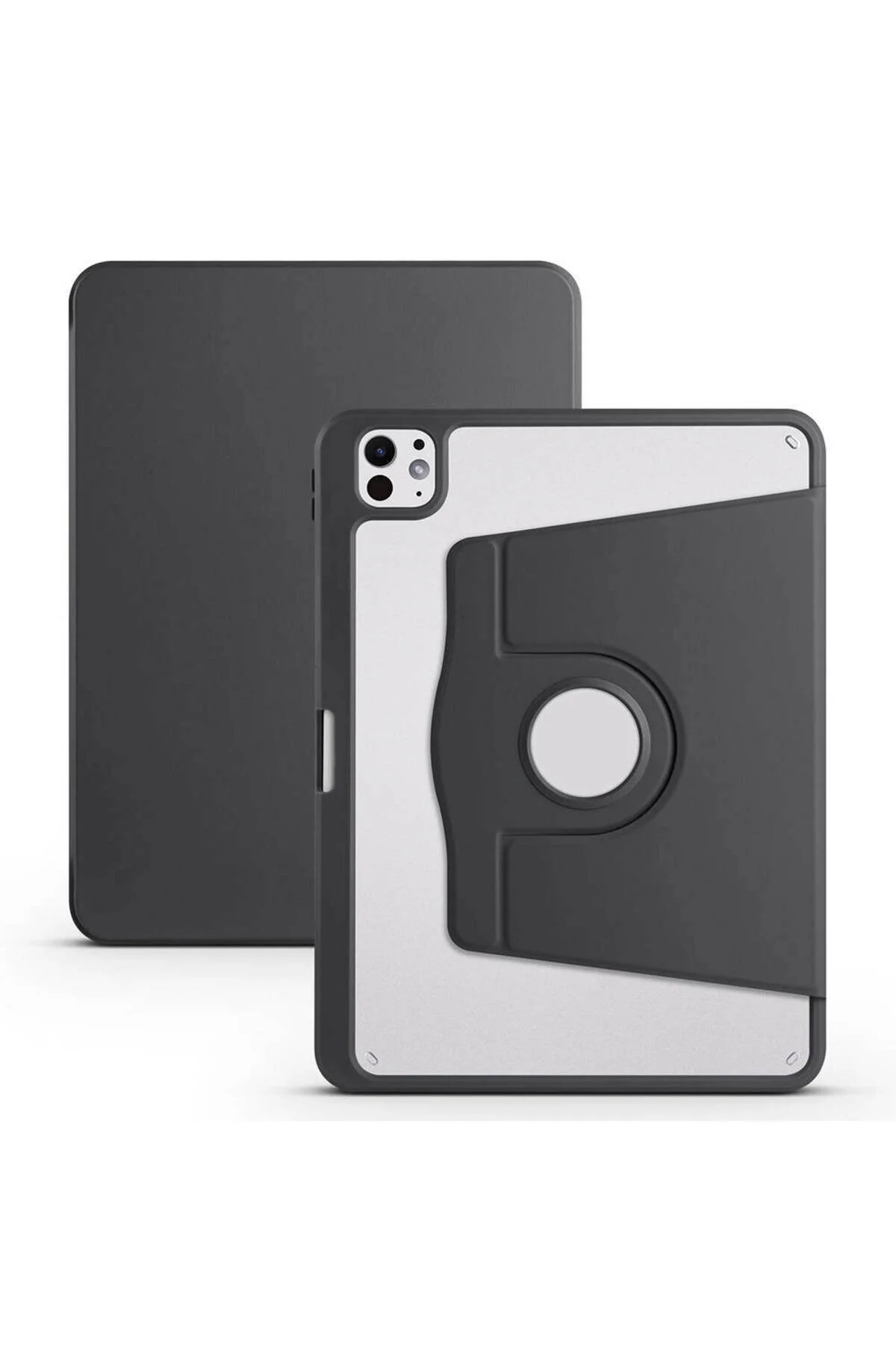 کاور تبلت قاب قلم حرارتی ZORE IPAD PRO 11 M5 CASE با پایه قابل چرخش مشکی Kılıfist