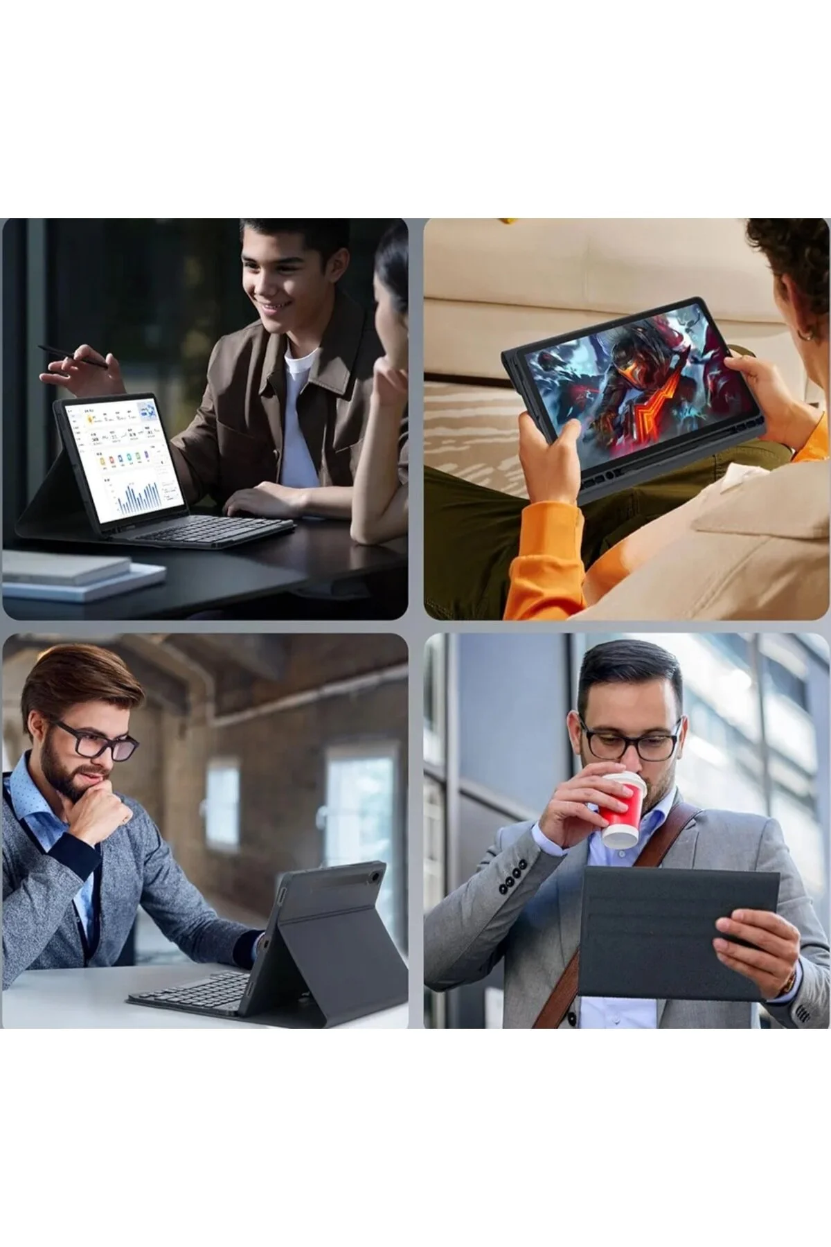 کیبورد قاب REDMI PAD SE 11 INCH 2025 2023 سازگار با بلوتوث ترکی Q نه تبلت Fogy