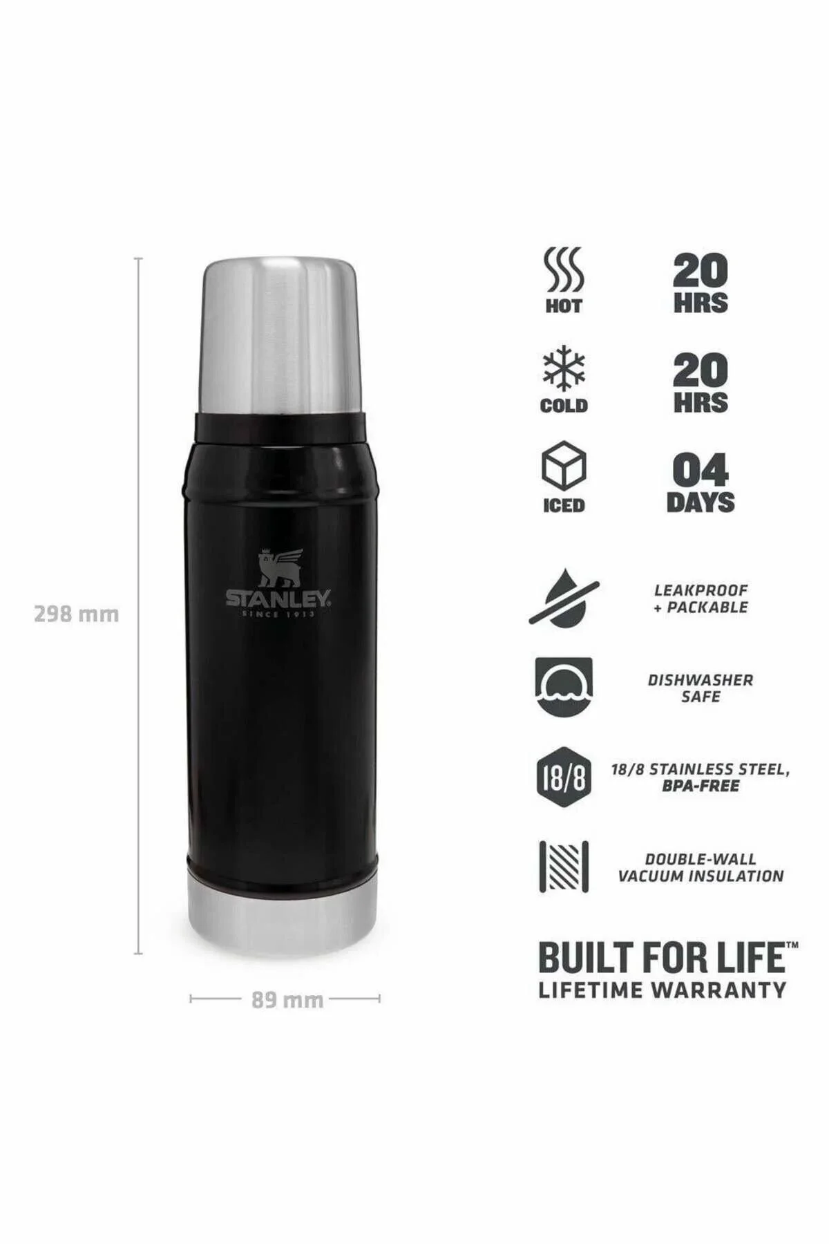 فلاسک بطری کلاسیک افسانه ای 0.75L 25OZ اورجینال Stanley