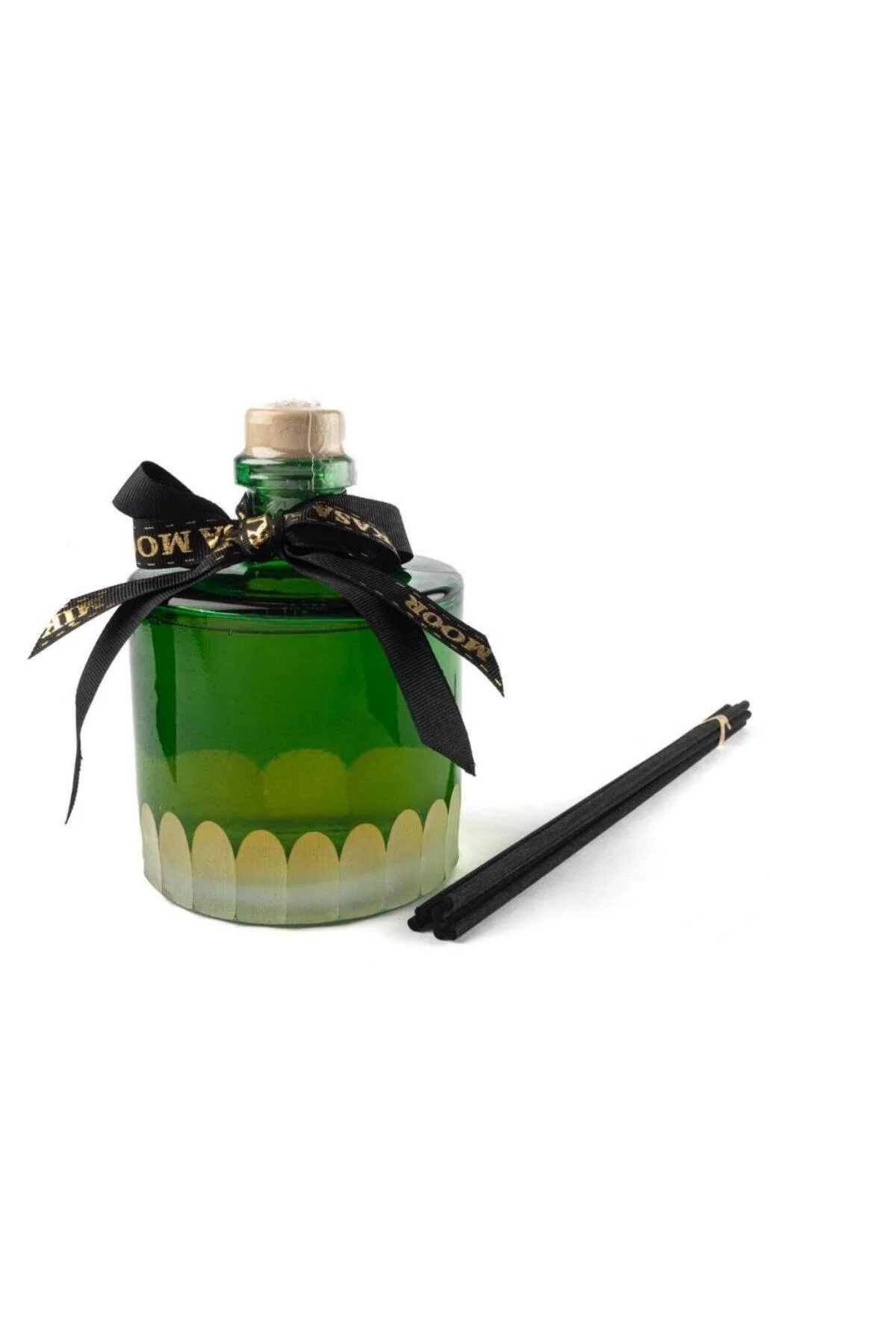 خوشبوکننده اتاق عطر فرشته شیشه ای برش سبز 500 سی Mikasa Moor