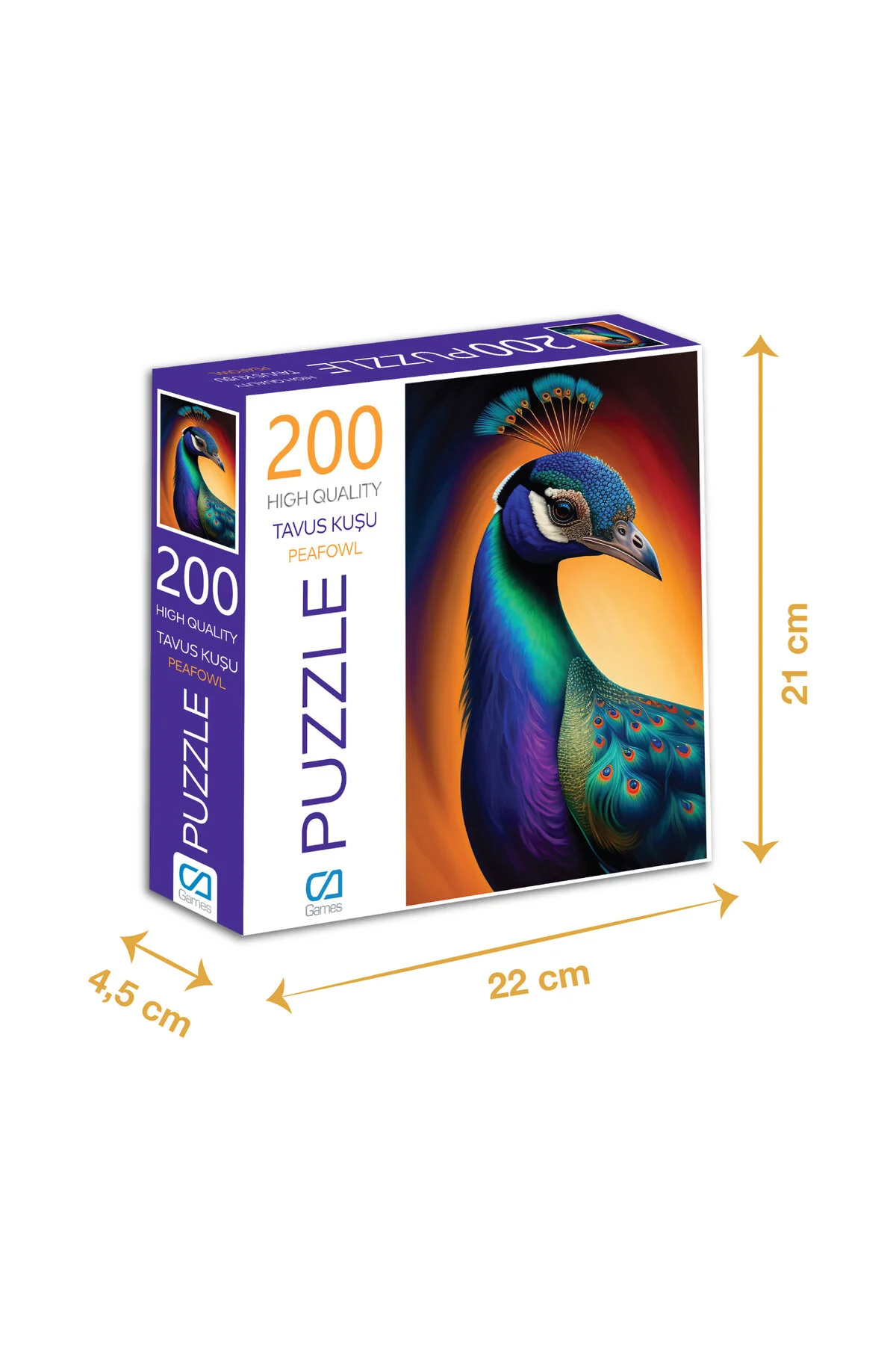 پازل 200 6018 Peacock Bird قطعه  CA Games
