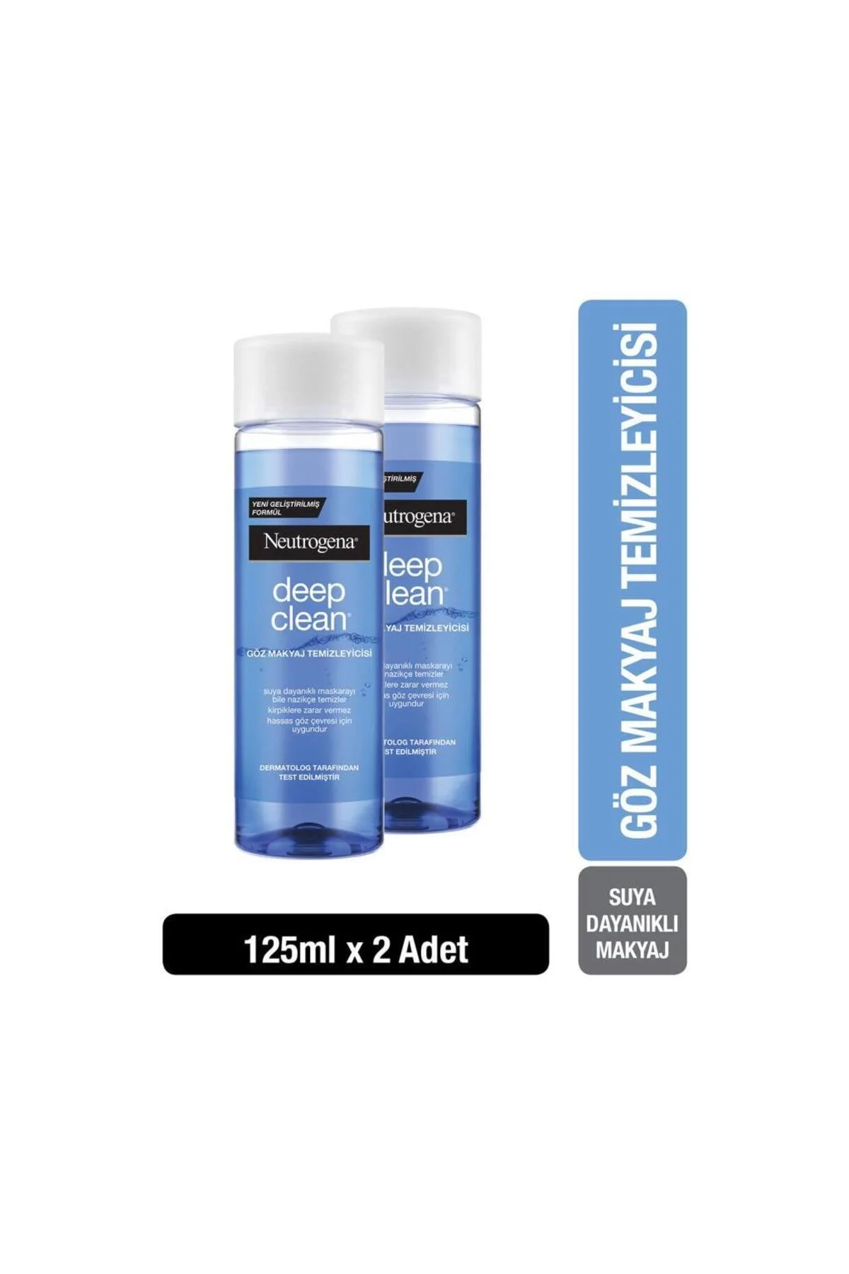 پاک کننده آرایش چشم دیپ کلین 125 میلی لیتر X 2 عدد نوتروژینا Neutrogena