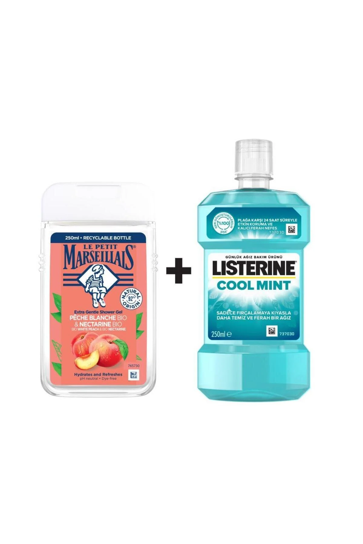 دهان شویه LPM هلو + لیست 250 میلی لیتر اورجینال Listerine
