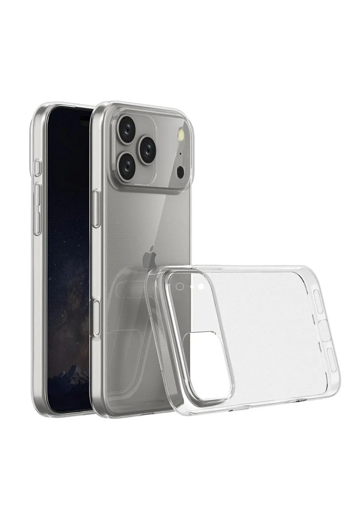 کاور و قاب شفاف سوپر سیلیکونی سازگار با APPLE IPHONE 17 PROMAX CaseArt