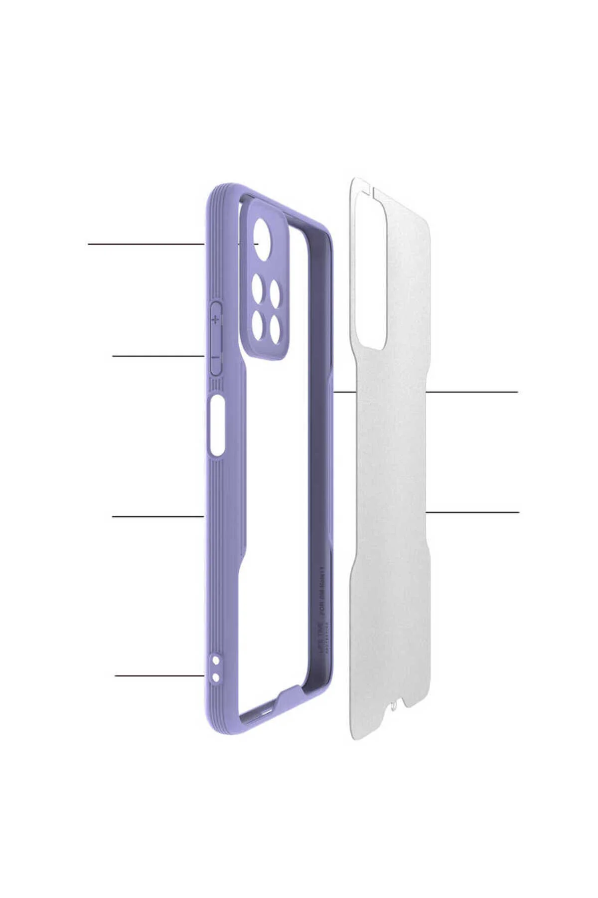 کاور و قاب POCO M4 PRO 5G CASE PARFAIT COVER بنفش Genel Markalar