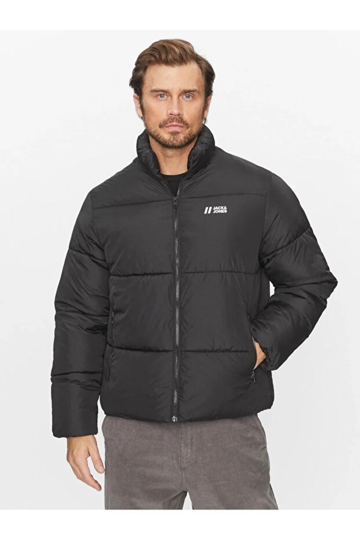 کاپشن کت مردانه جی مکس پافر 12238745 مشکی Jack & Jones