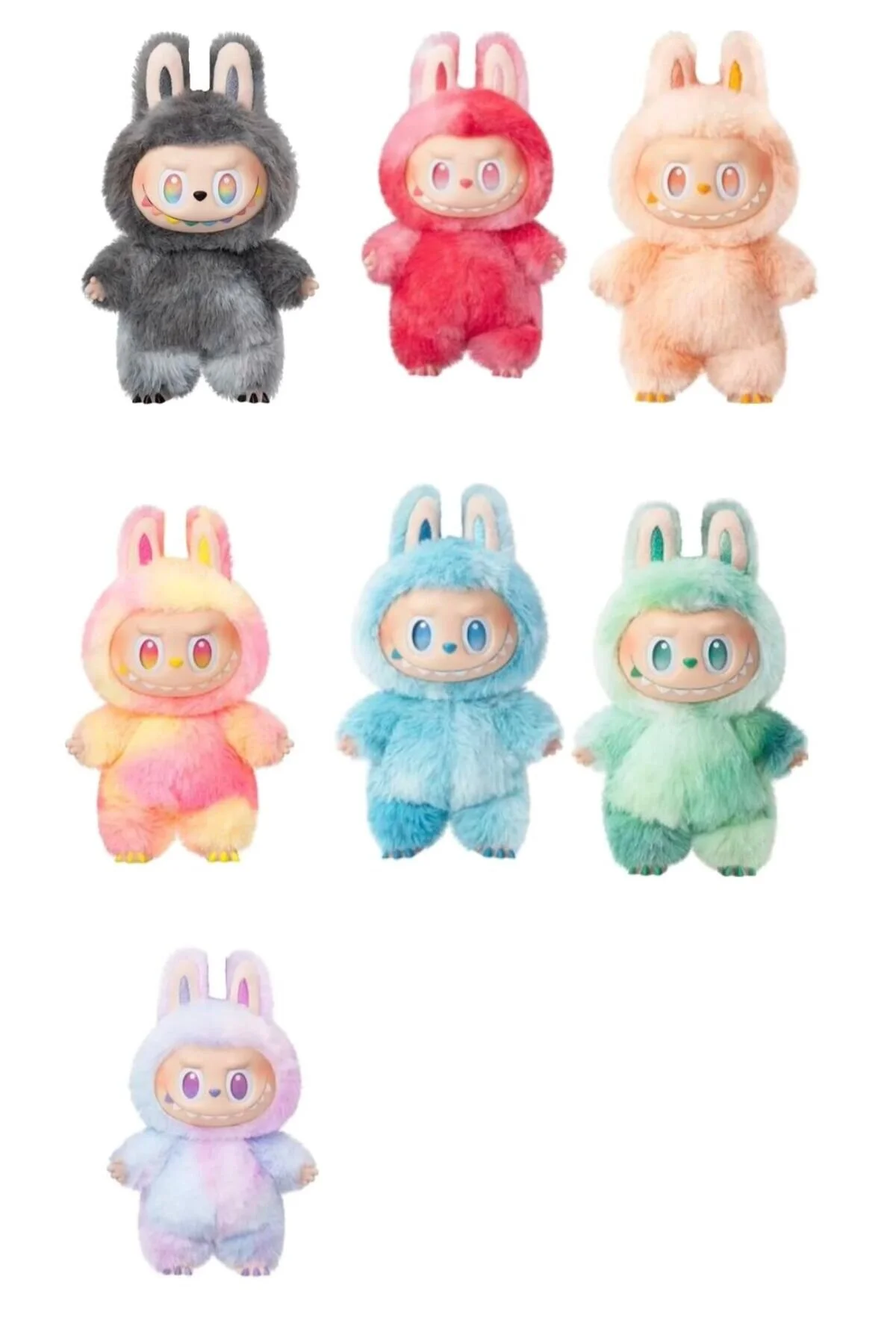 اسباب بازی های پشمی LABUBU PLUSH FIGURE رنگ شگفت انگیز TheMonsters