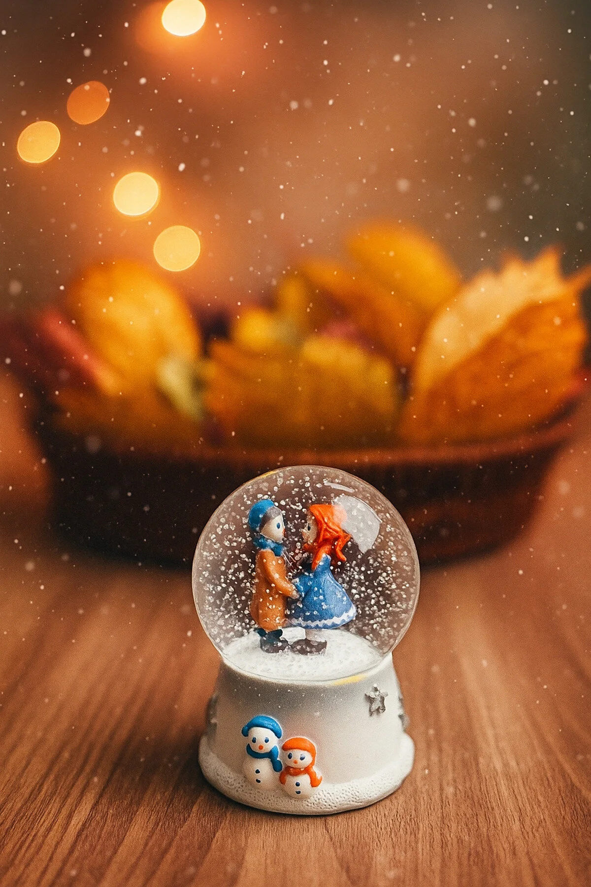 گوی برفی MINI SNOW GLOBE WITH LOVER FIGUR GIFT FIGURINE از ترکیه novahs