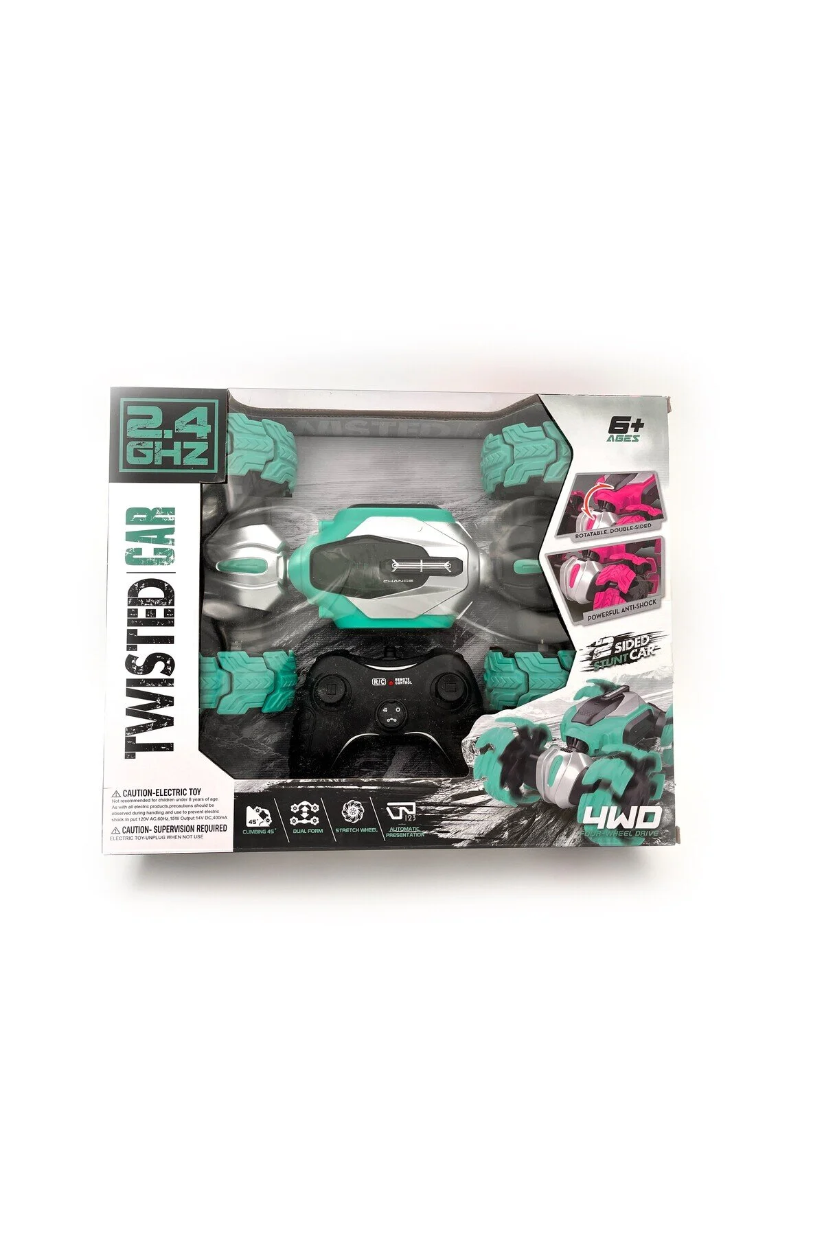 ماشین اسباب بازی کنترل از راه دور چرخ دار آکروباتیک قابل شارژ Royal Toys