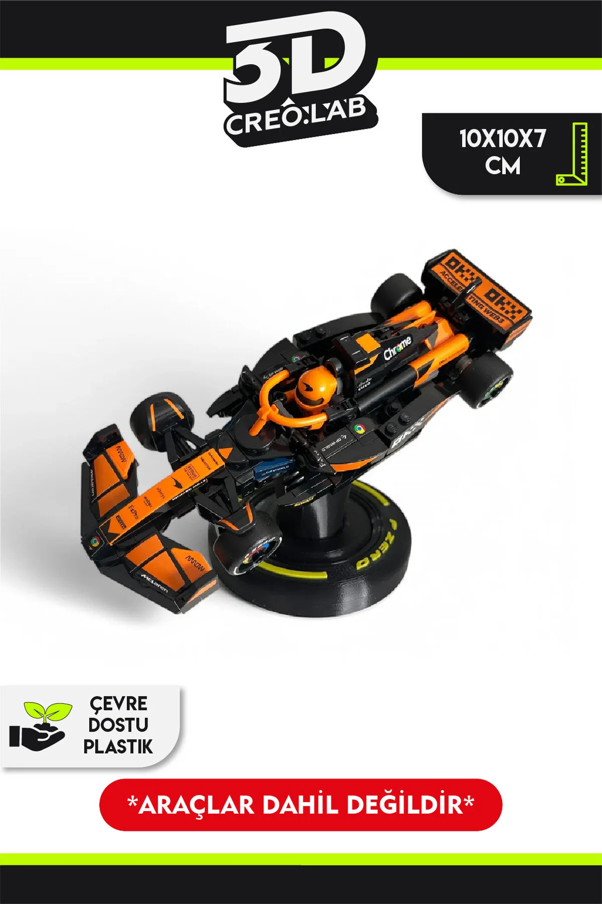 لگو و اسباب بازی های ساخت محور پایه نمایشگر تک خودرو LEGO F1 از ترکیه 3Dcreo.lab