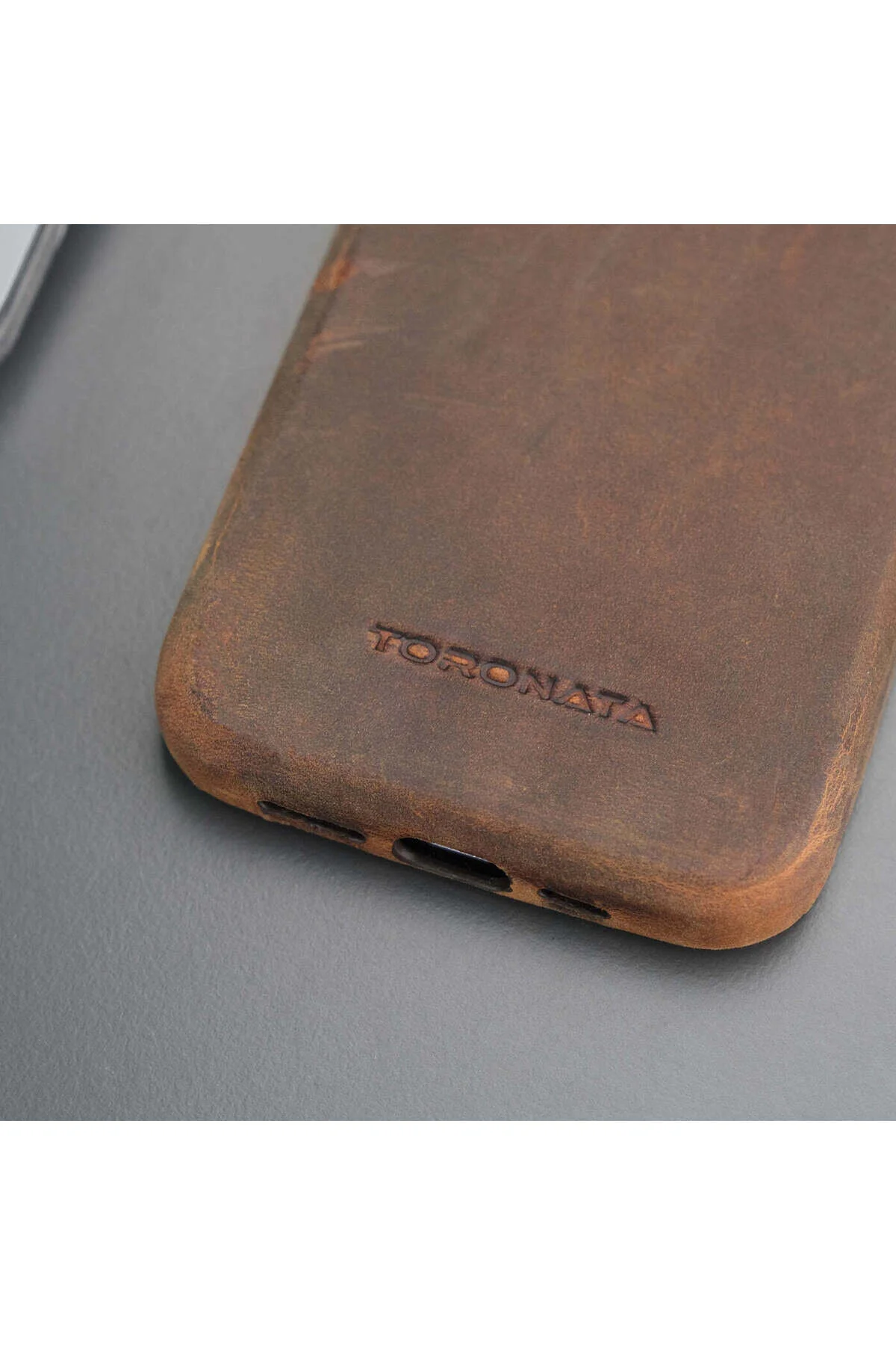 کاور و قاب مینی آیفون 12 PINEDALE چرمی طبیعی محافظ لنز دوربین قهوه ای آنتیک TORONATA