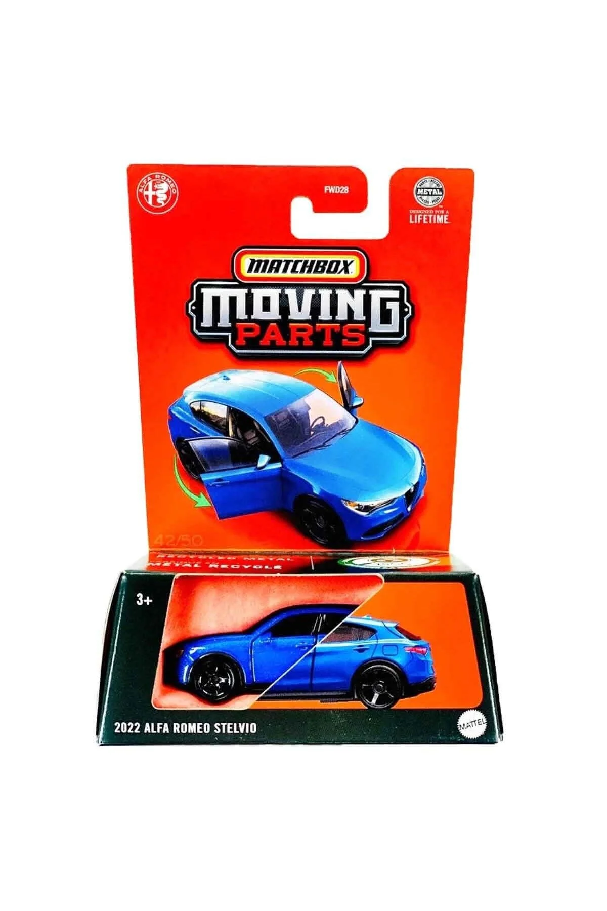 ماشین اسباب بازی MATCHBOX 2025 MOVING PARTS 2022 ALFA ROMEO HOT WHEELS