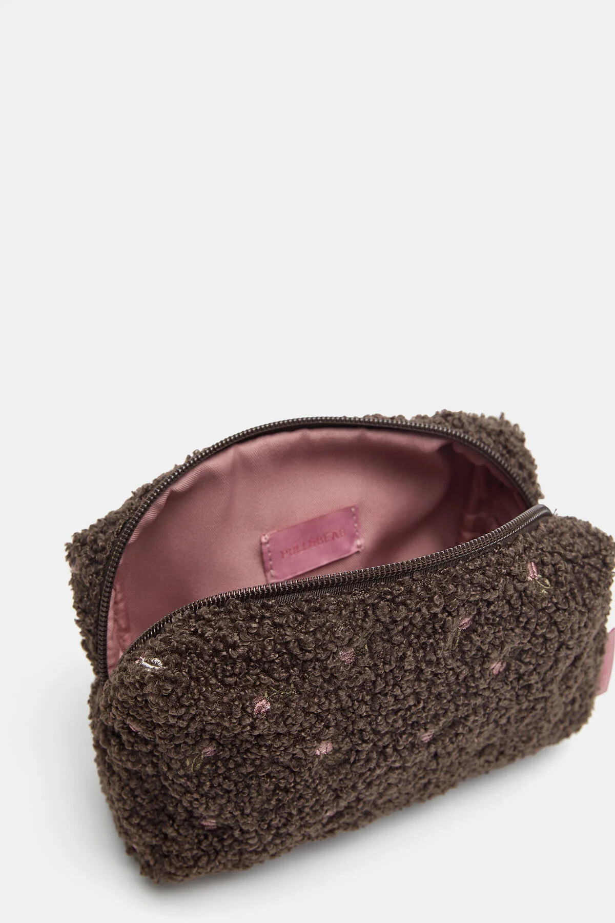 کیف دستی آرایش گلدار پشم مصنوعی Pull & Bear