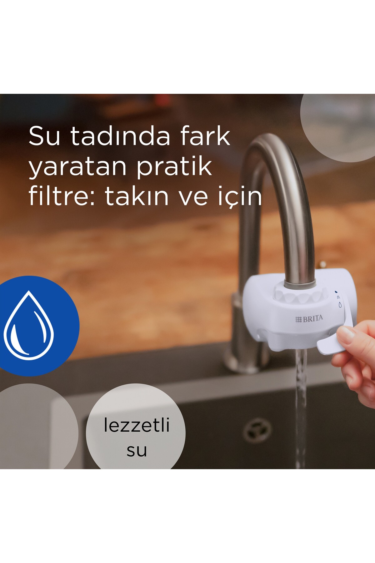 تصفیه کننده آب ON TAP V FAUCET TOP SYSTEM تعویض کارتریج فیلتر BRITA - BRITA - تصفیه کننده آب