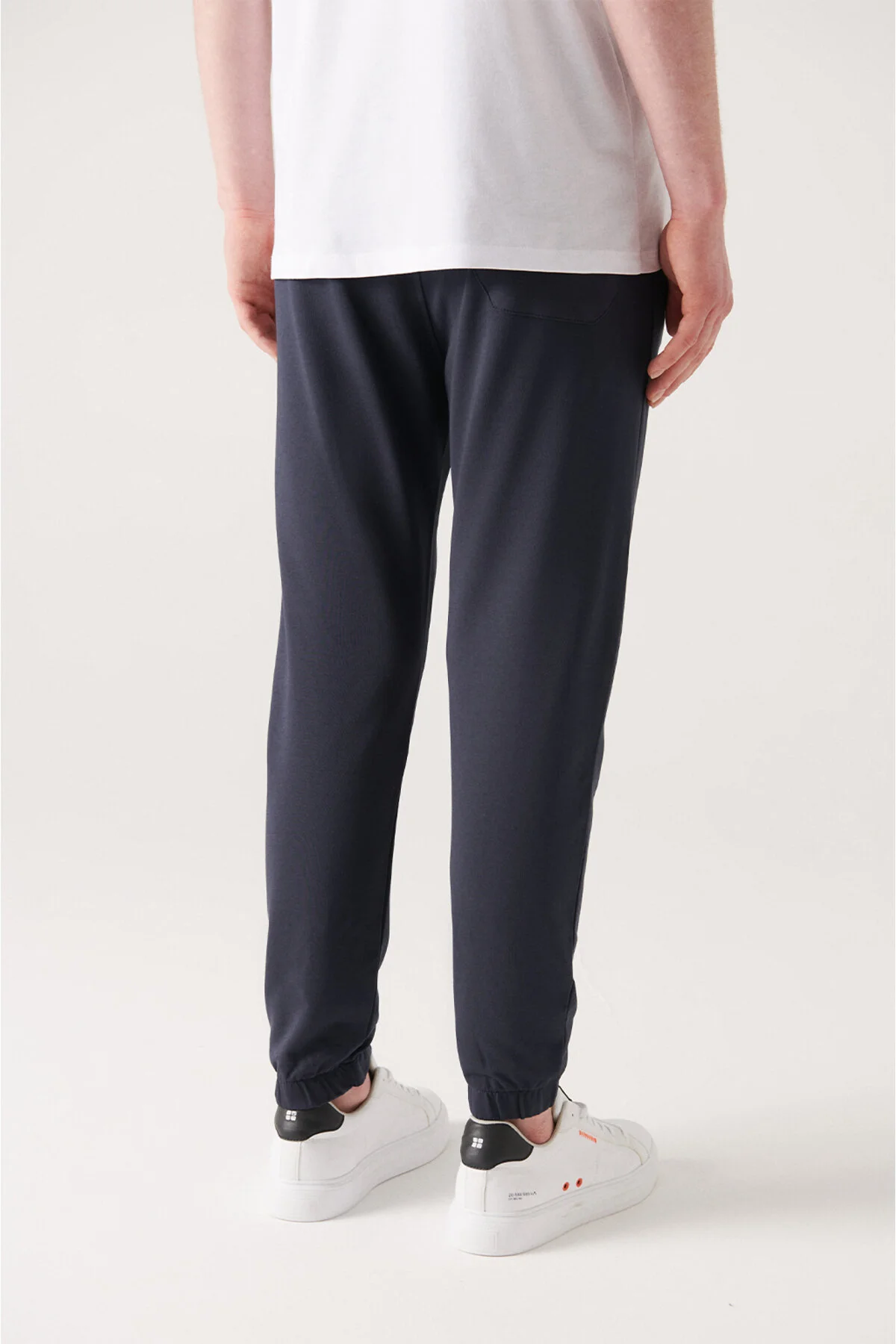 شلوار گرمکن آبی مردانه نوار جیب جانبی کمر 2 Ip Cotton Tracksuit شش آوا Avva