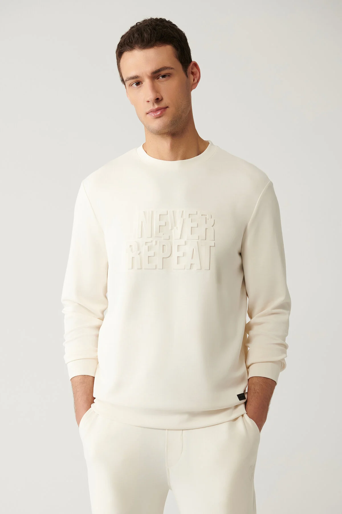 سویشرت مردانه دوچرخه Yaka Soft Touch Wafer Sweatshirt A41Y1235 آوا Avva
