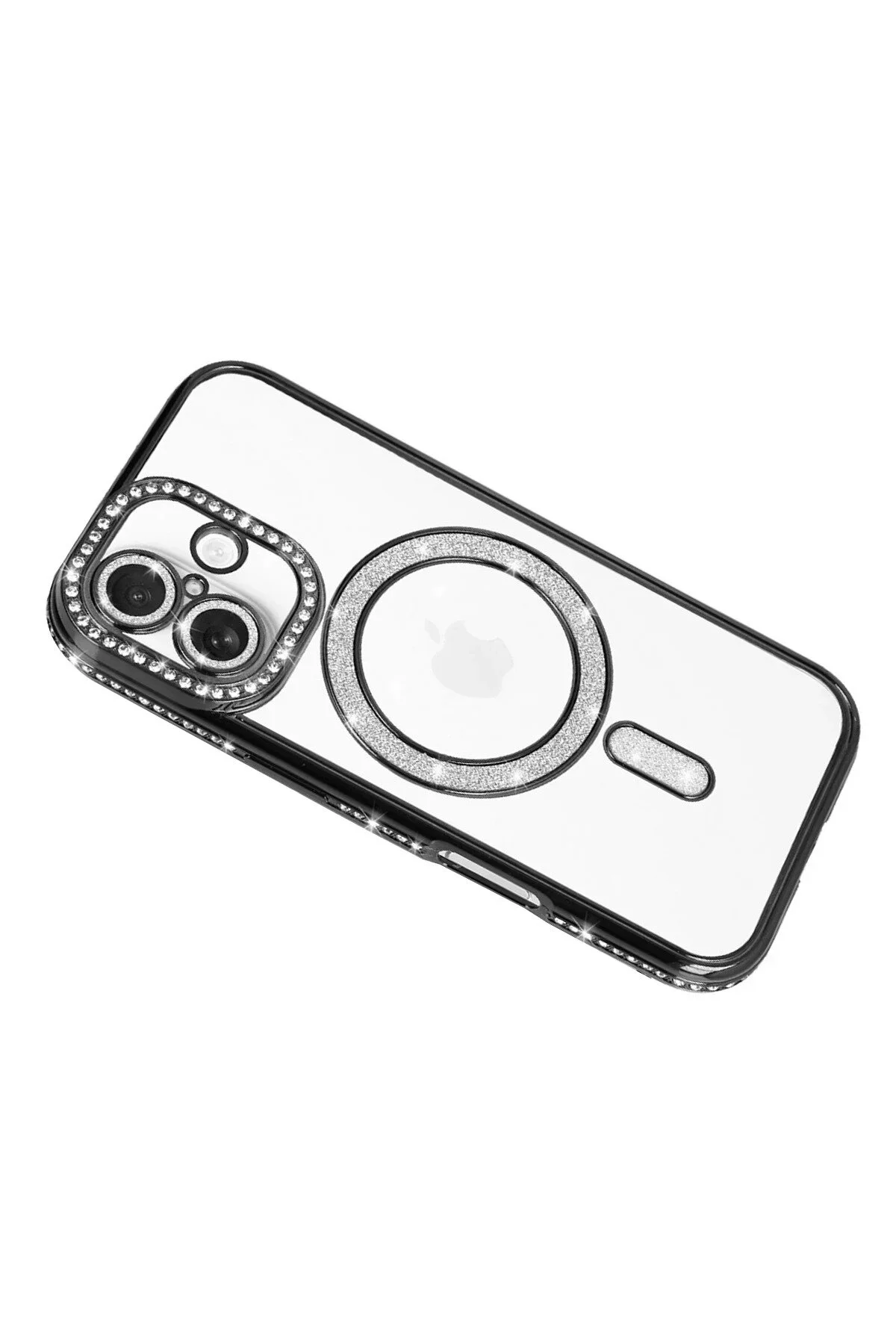 کاور و قاب APPLE IPHONE 17 JOKE GLITTER MAGNETICSAFE CASE مشکی NewFace