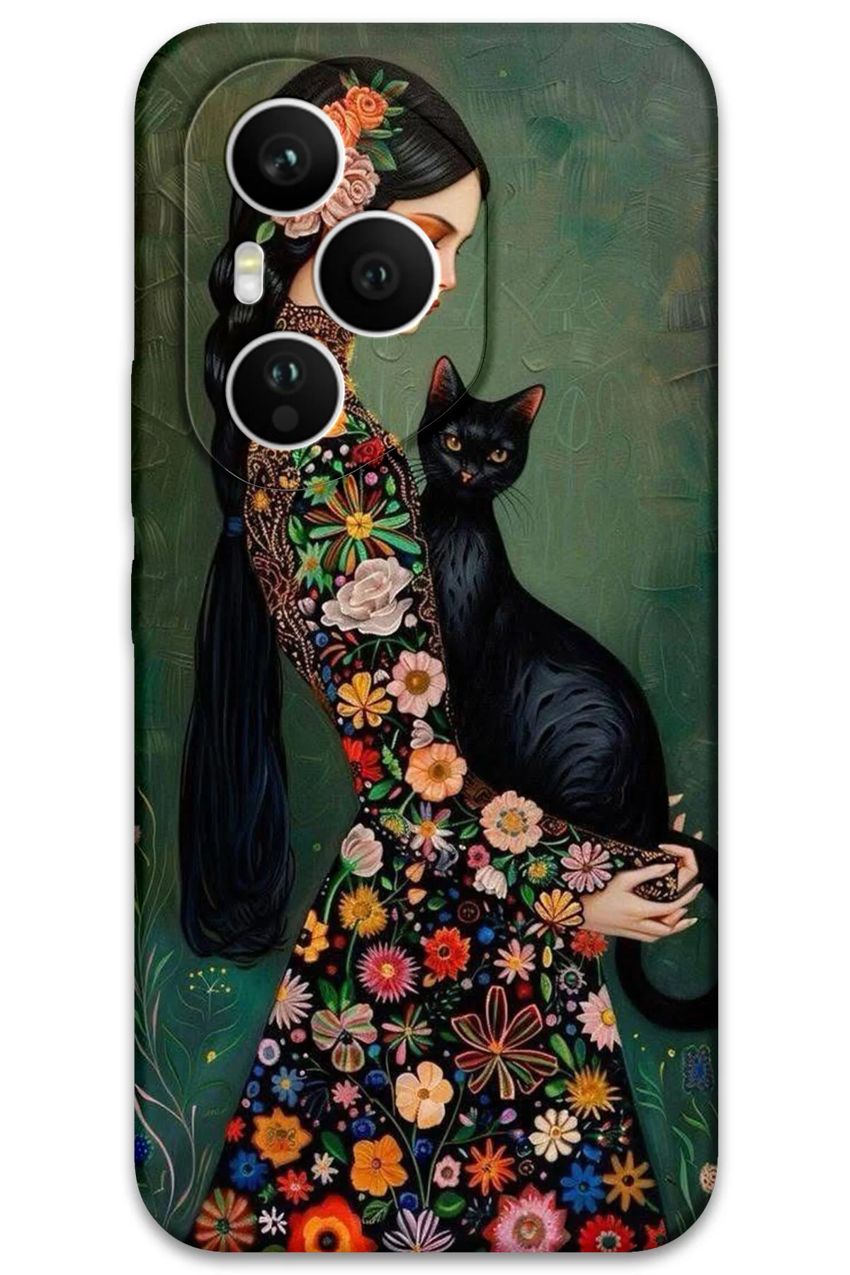 کاور و قاب پشتی طرح HD HUAWEI HONOR 400 PRO مشکی CAT MRCİLETİSİM