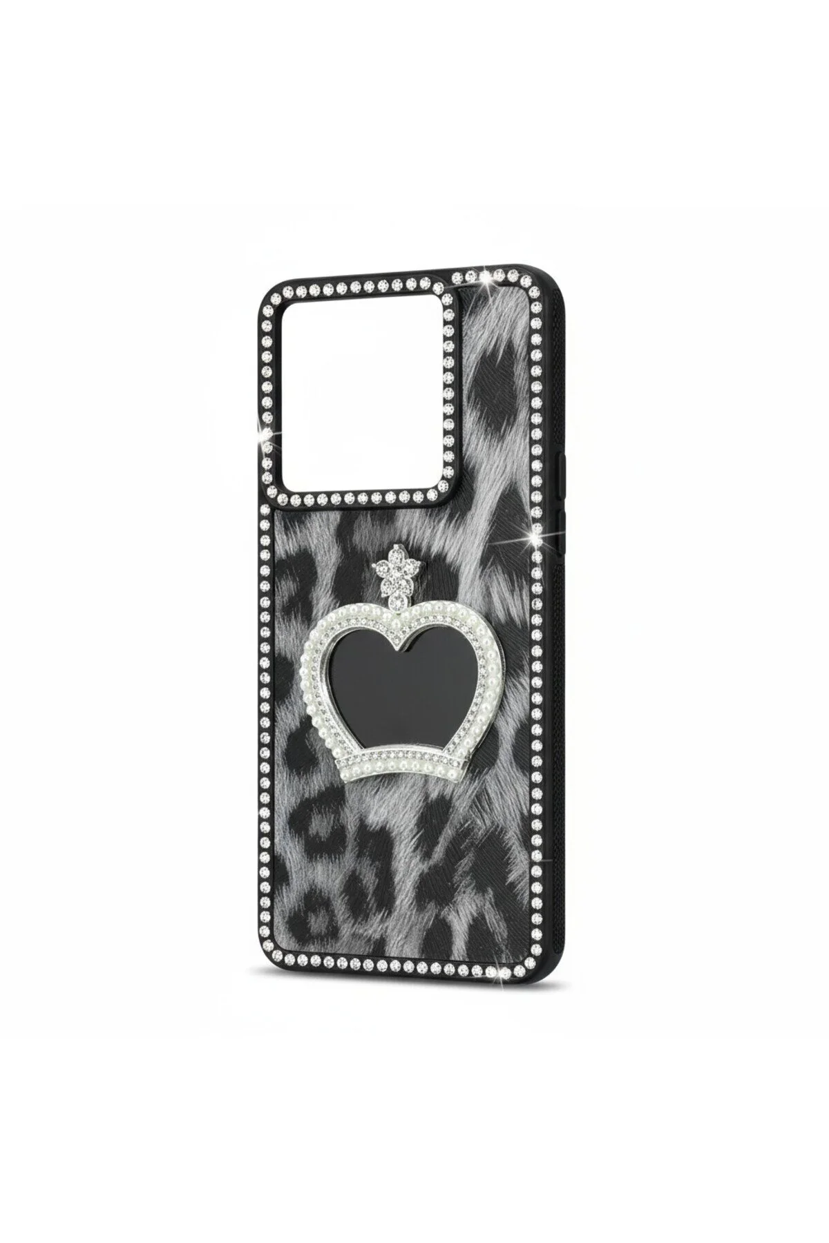 کاور و قاب سیلیکونی BTU ردمی نوت 13 پرو 5G MIRRORED STONE LEOPARD PATTERN HanTeknolojim
